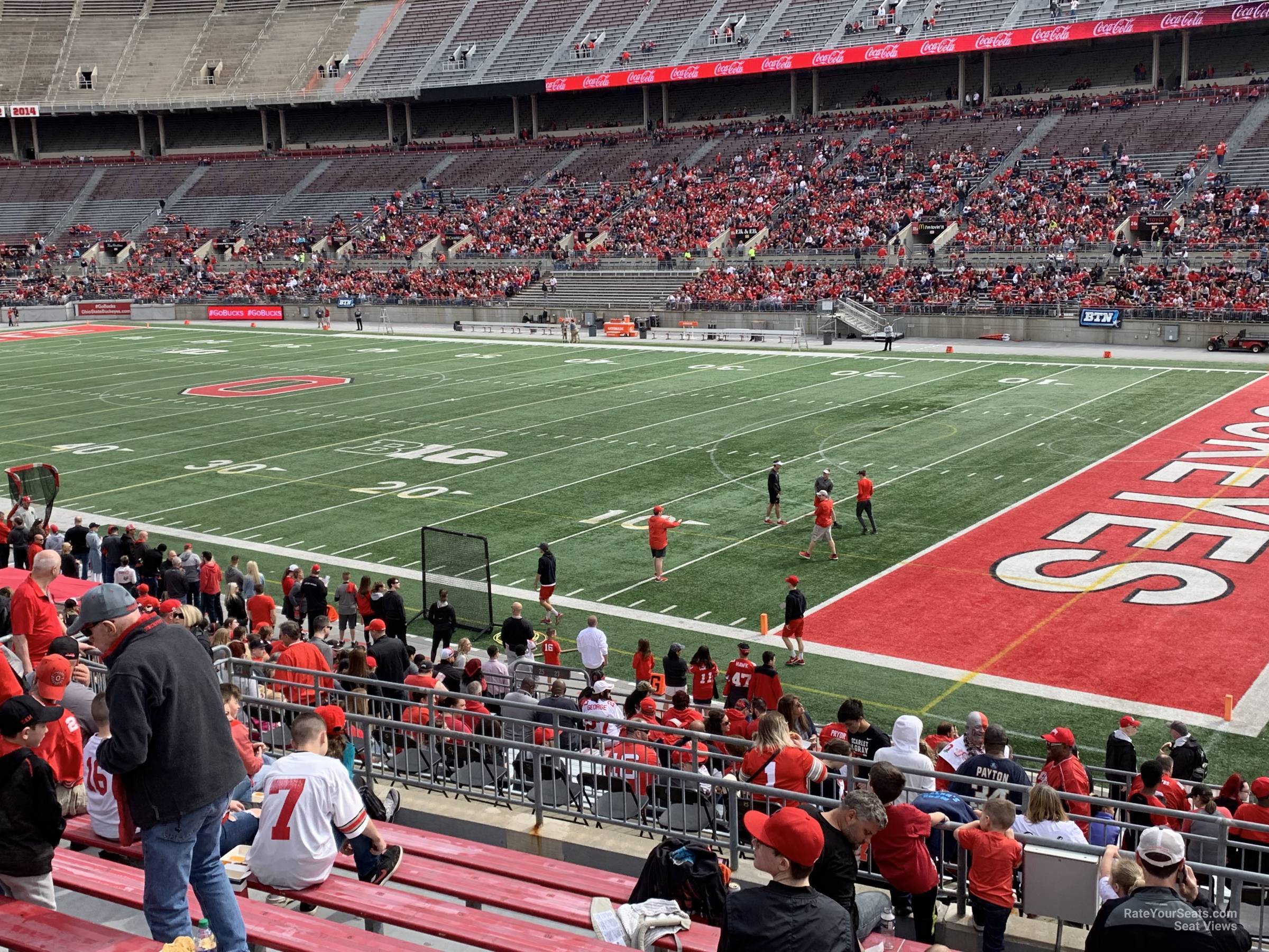 section 27a, row 10 seat view  - ohio stadium