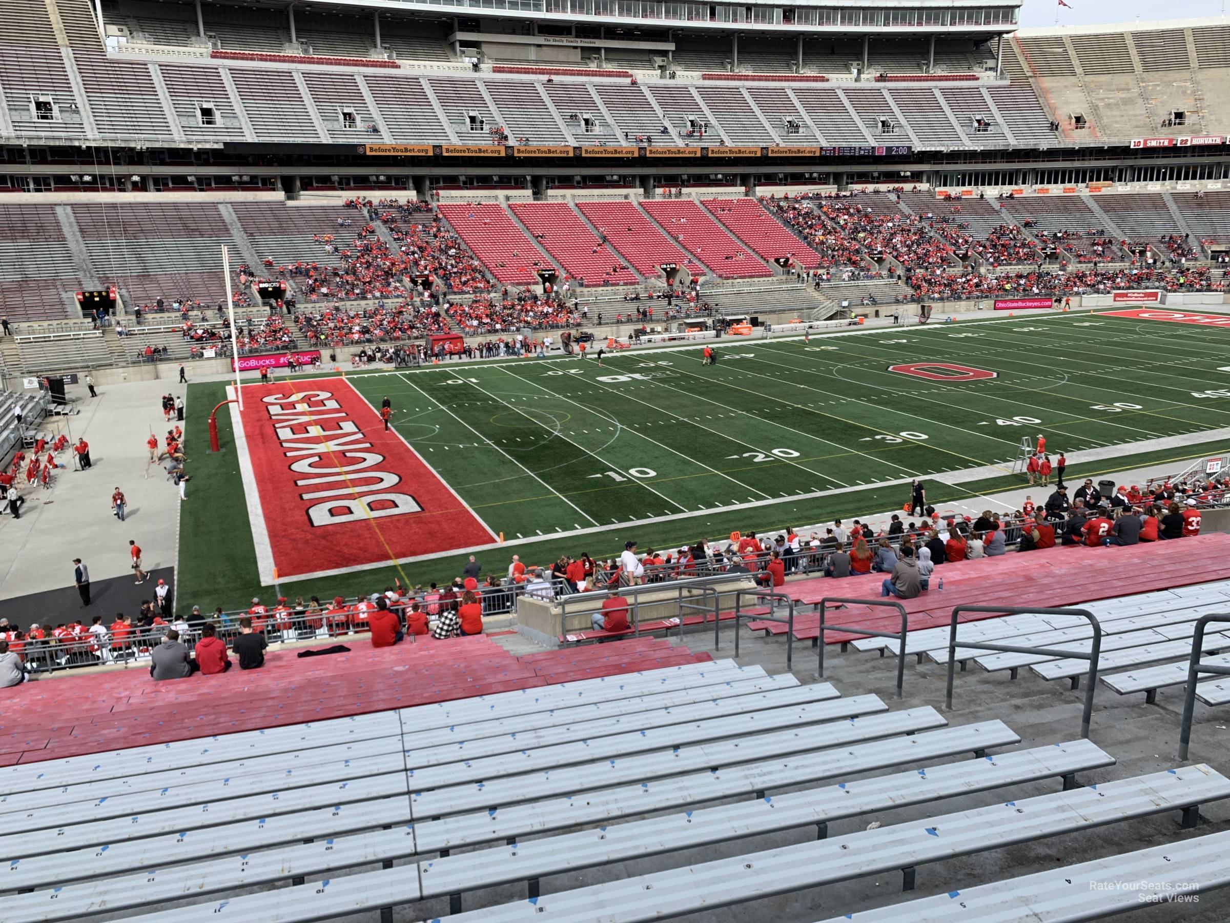 section 28a, row 25 seat view  for football - ohio stadium