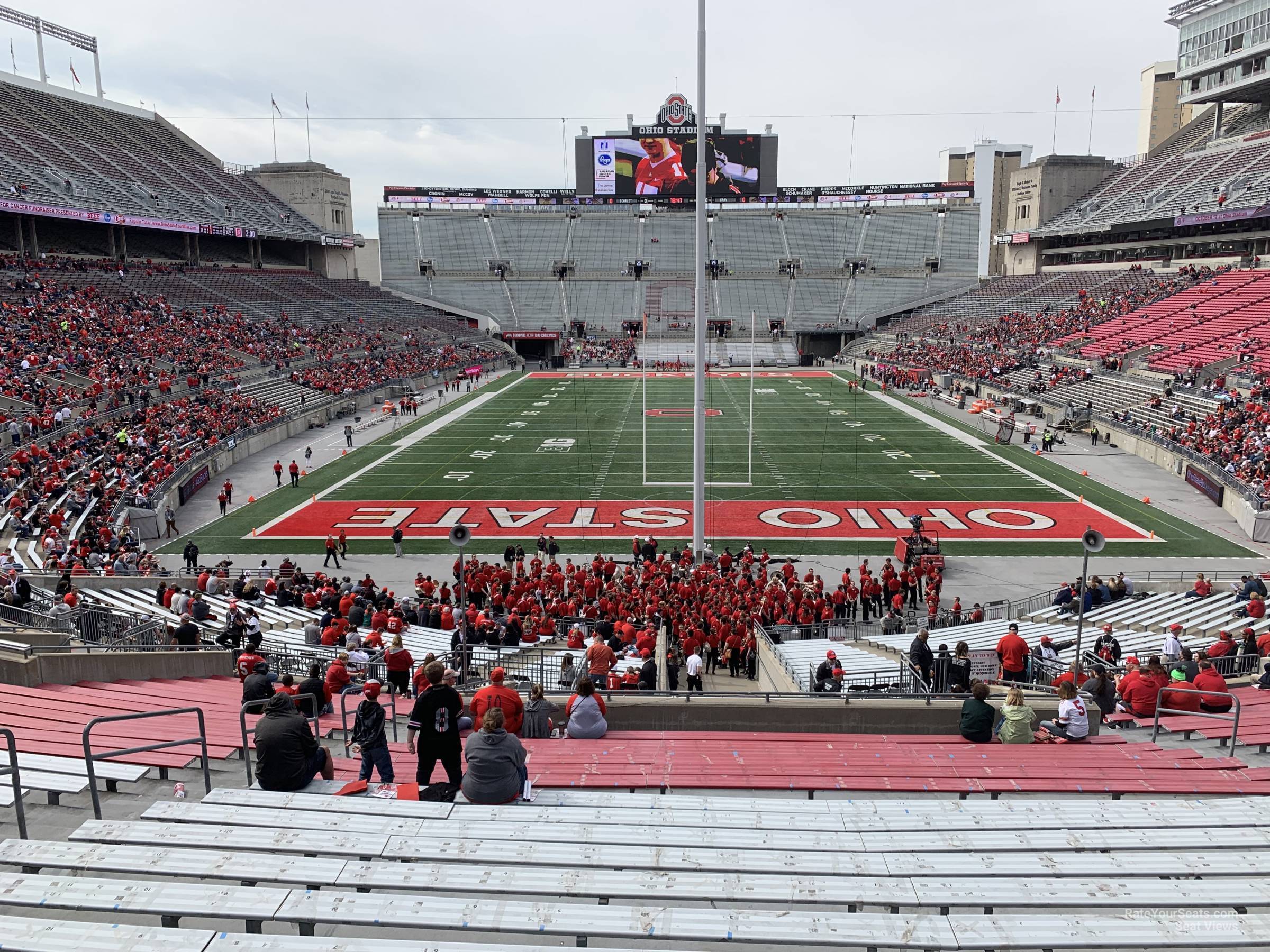 section 2a, row 25 seat view  for football - ohio stadium