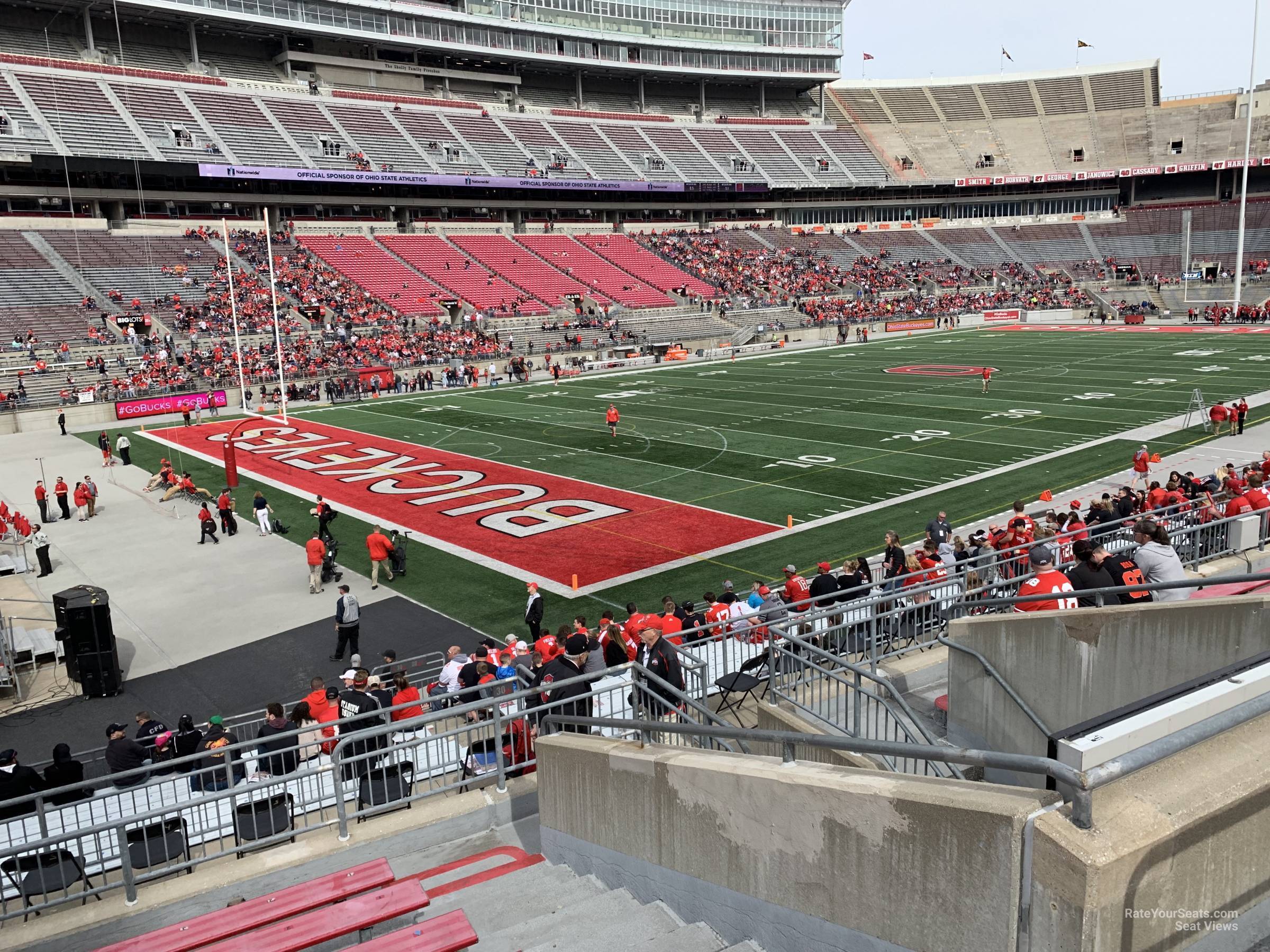 section 30a, row 10 seat view  for football - ohio stadium