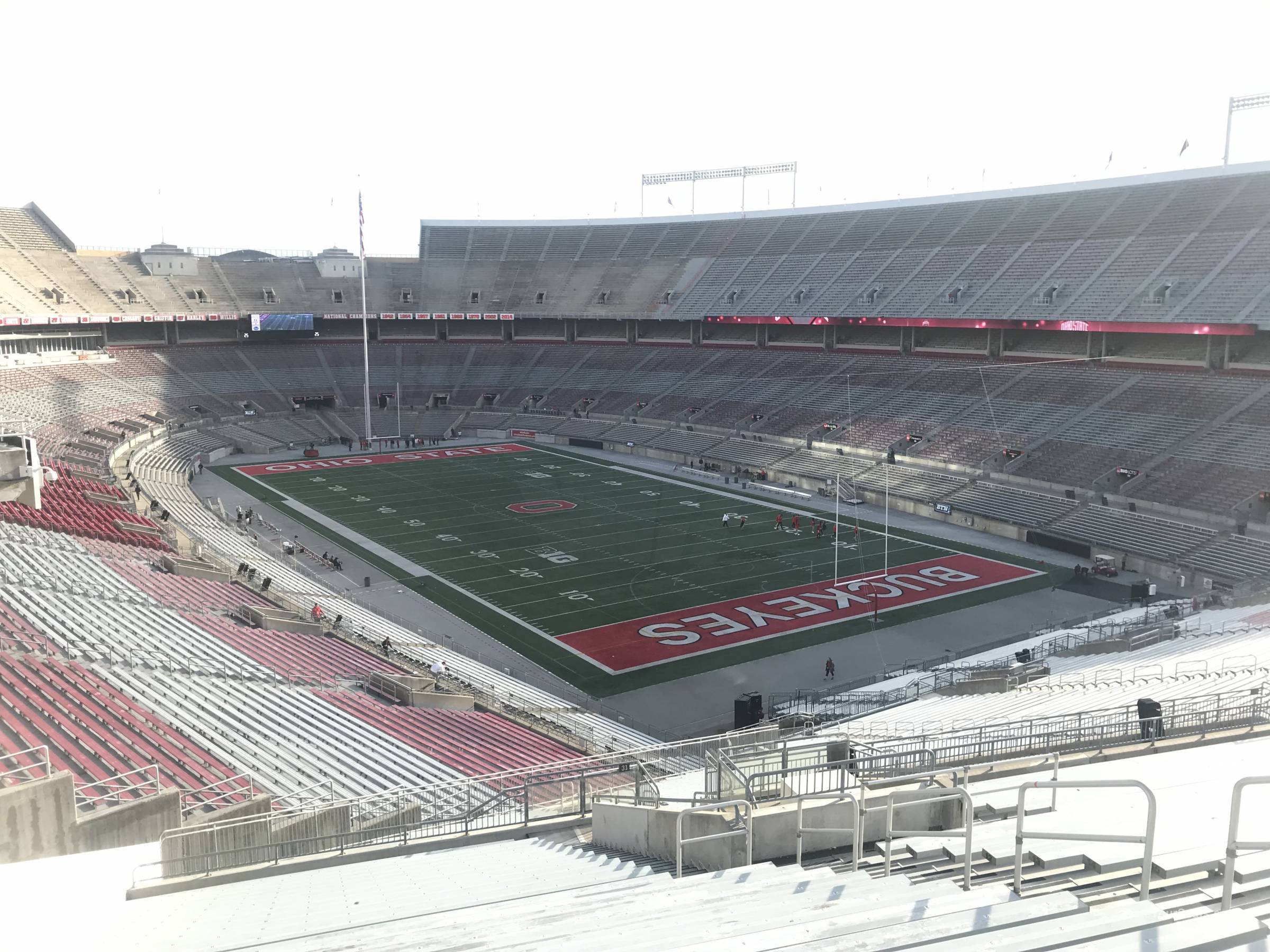 section 31b, row 25 seat view  for football - ohio stadium