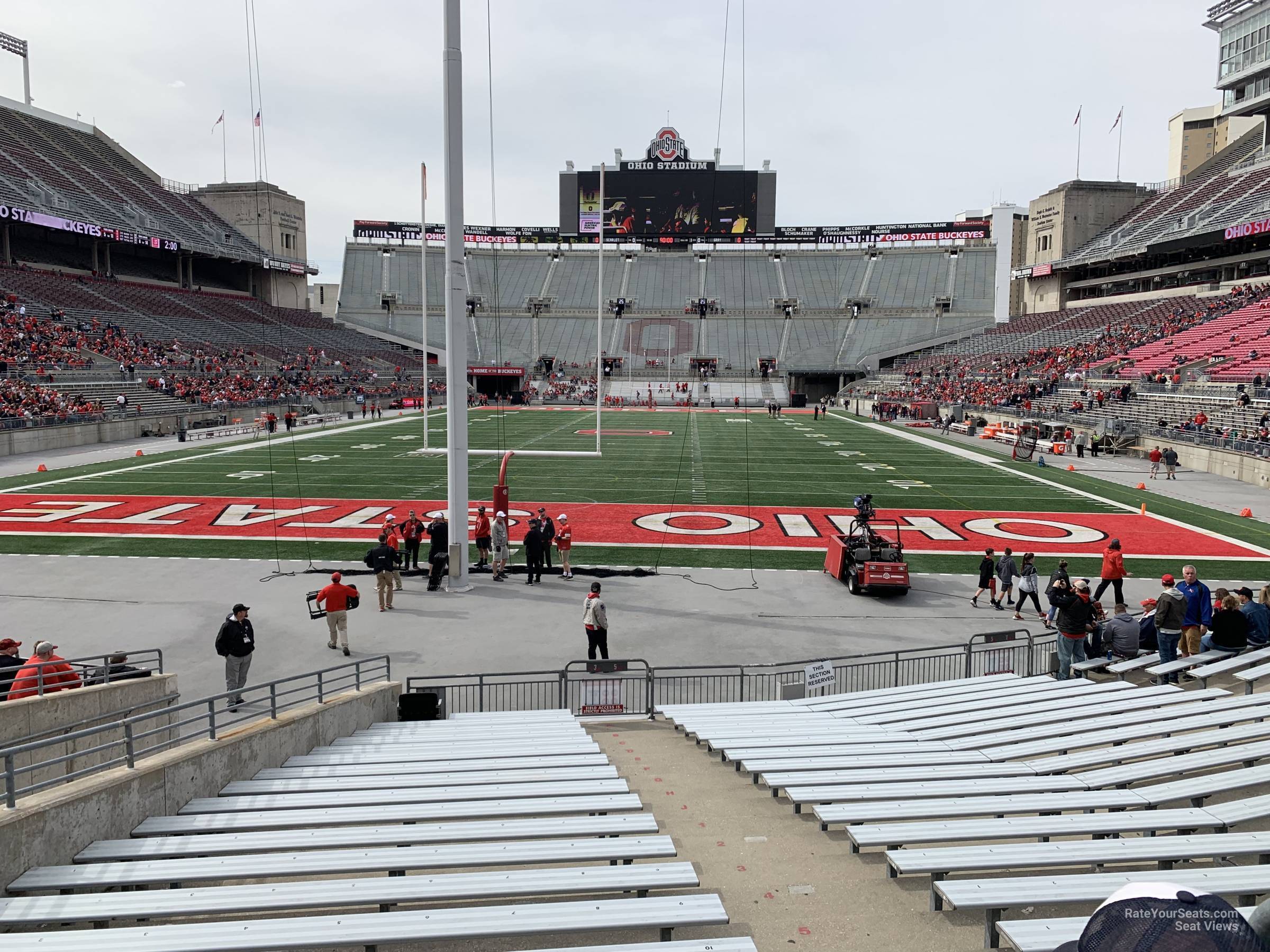 section 3aa, row 11 seat view  - ohio stadium