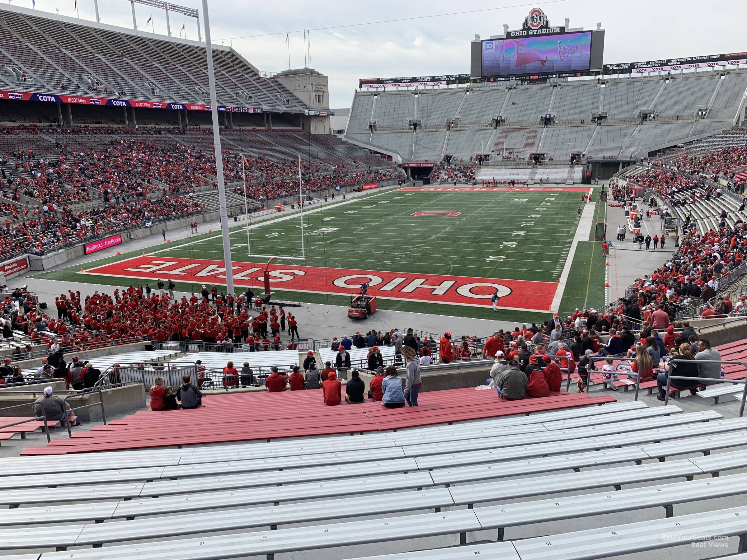 section 5a, row 25 seat view  for football - ohio stadium
