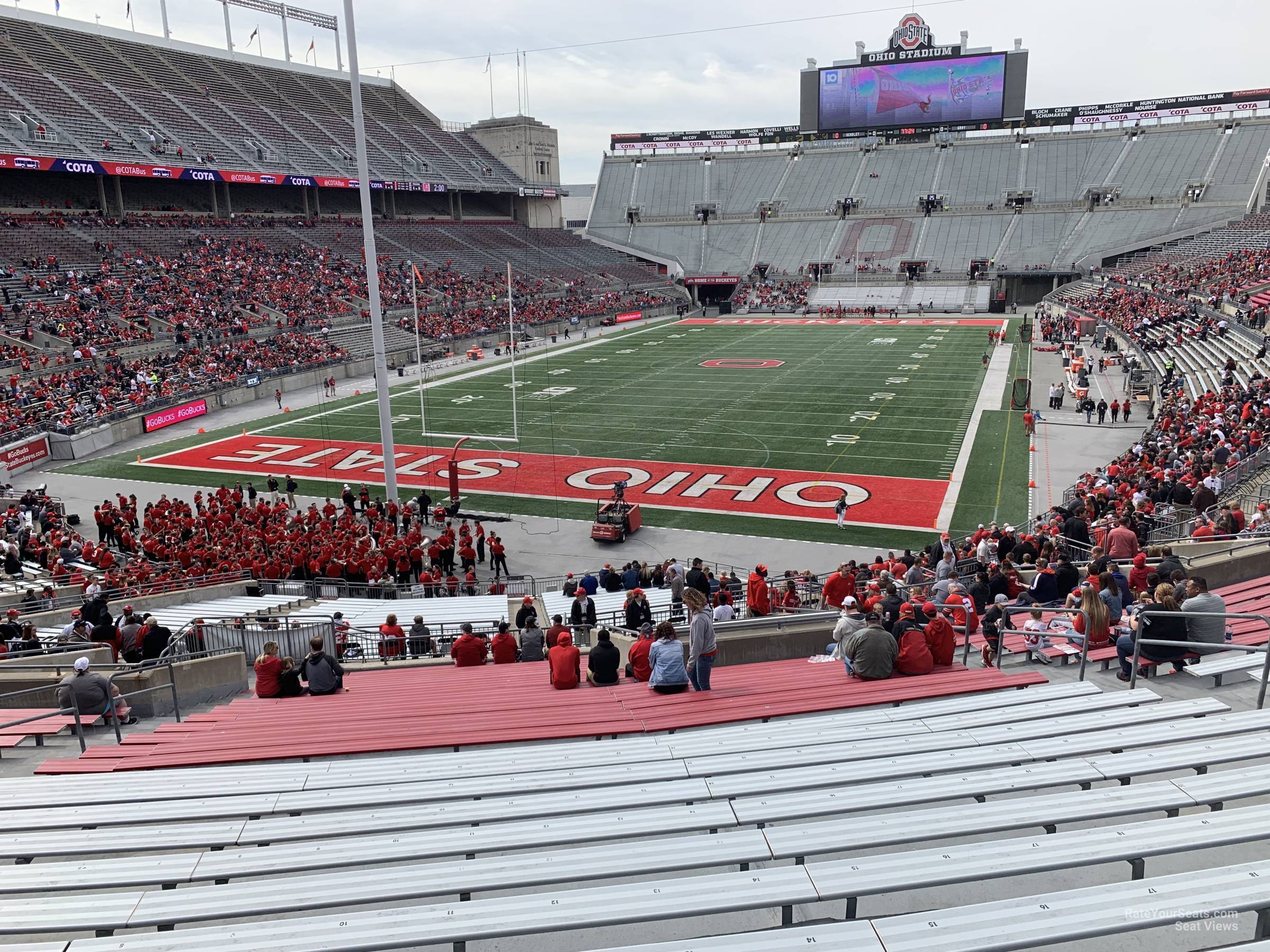 section 5a, row 25 seat view  - ohio stadium