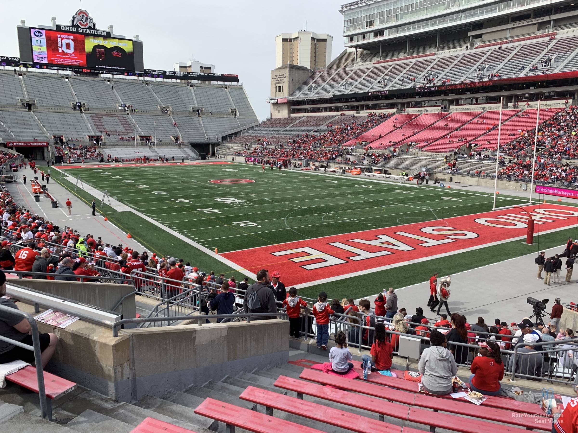 section 8a, row 10 seat view  for football - ohio stadium
