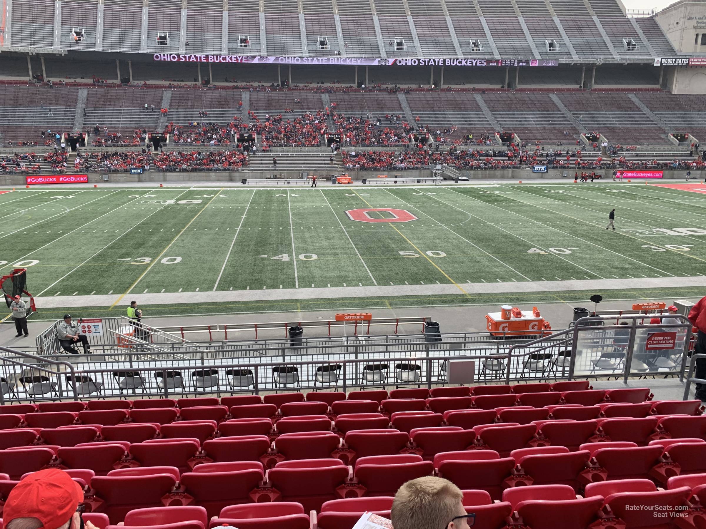 club 2, row 8 seat view  - ohio stadium