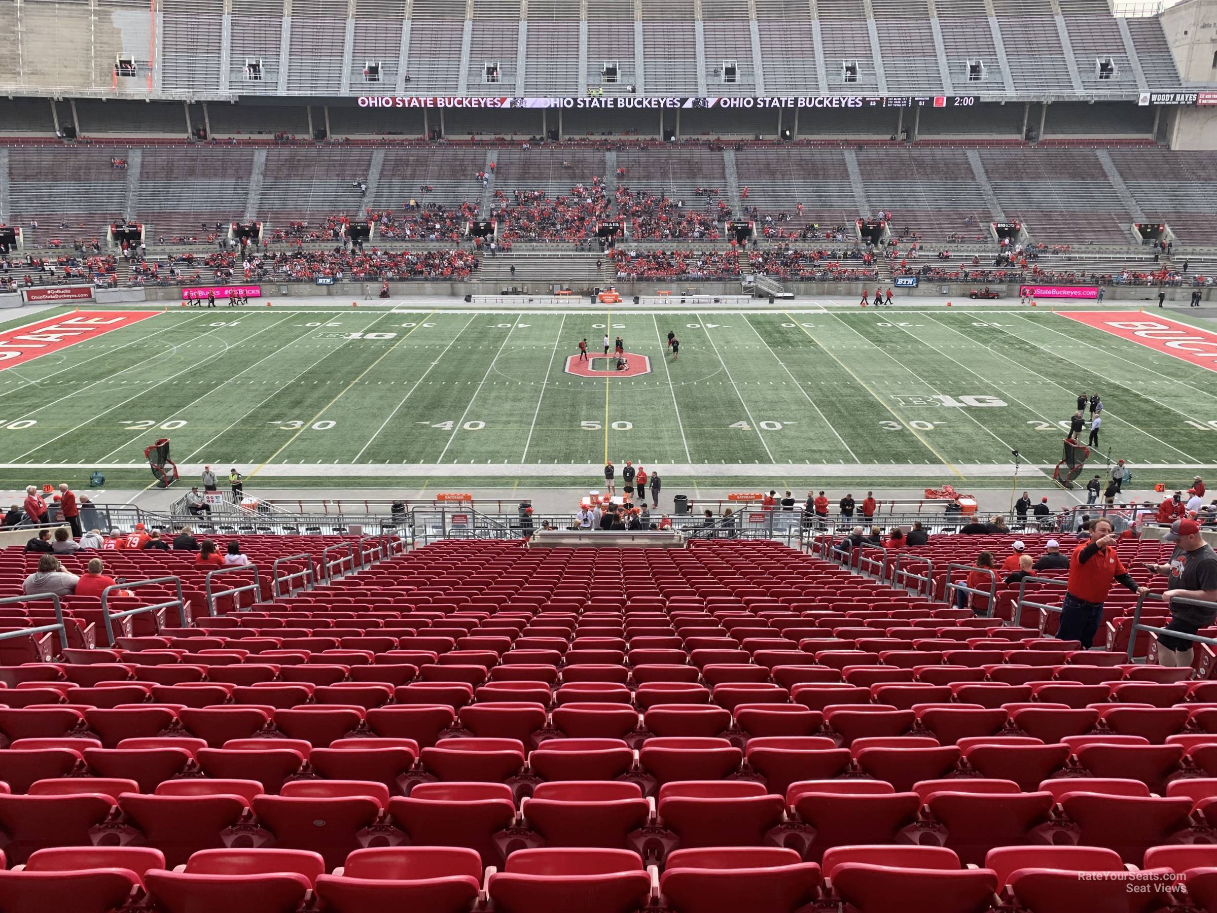 club 3, row 35 seat view  for football - ohio stadium