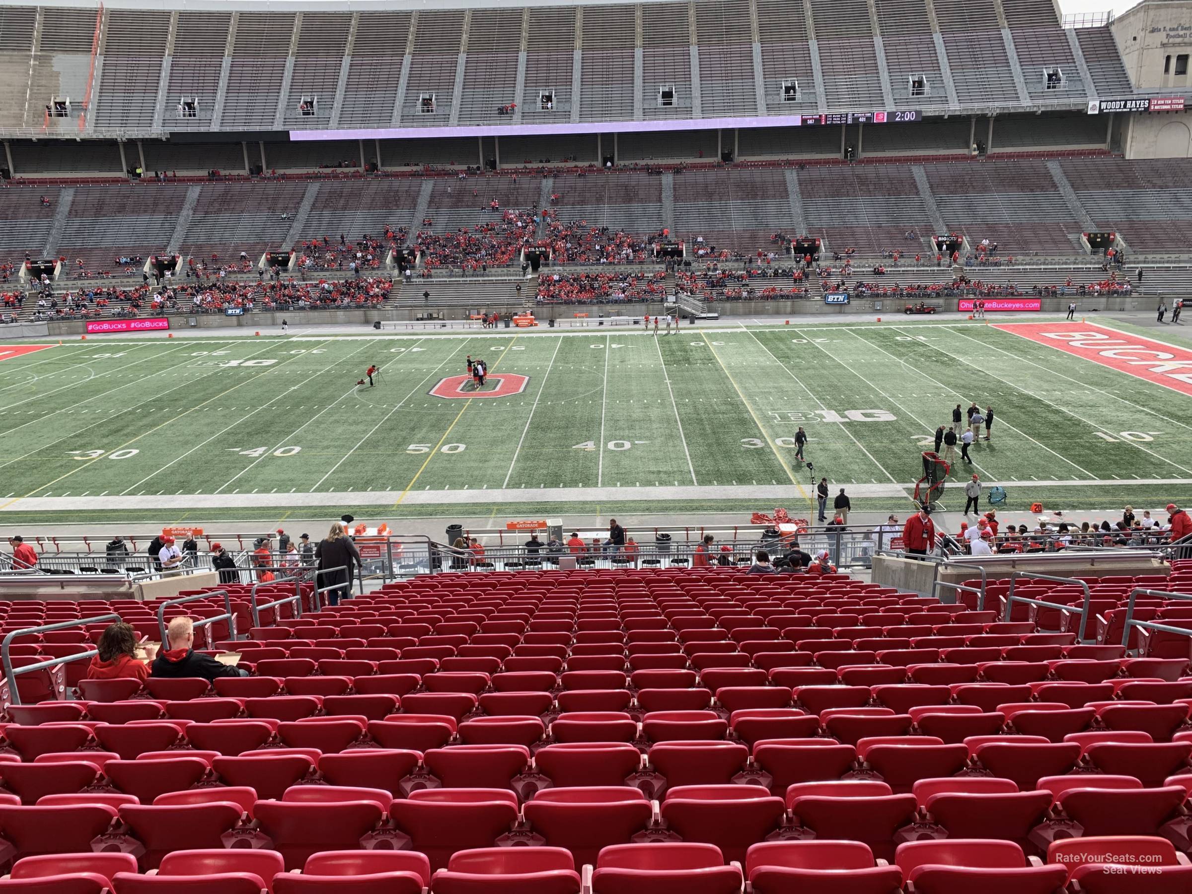 club 4, row 20 seat view  for football - ohio stadium
