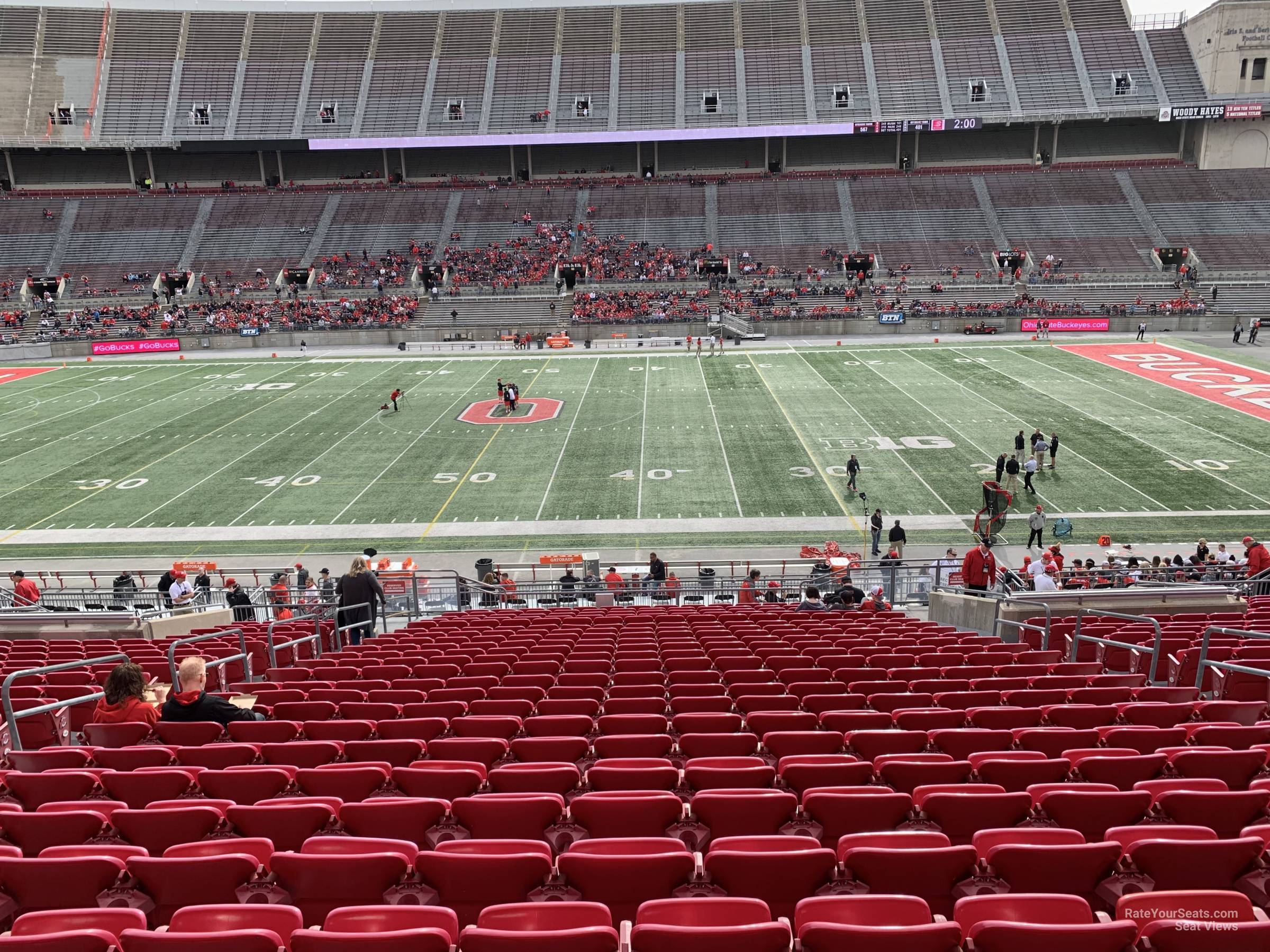 club 4, row 20 seat view  - ohio stadium