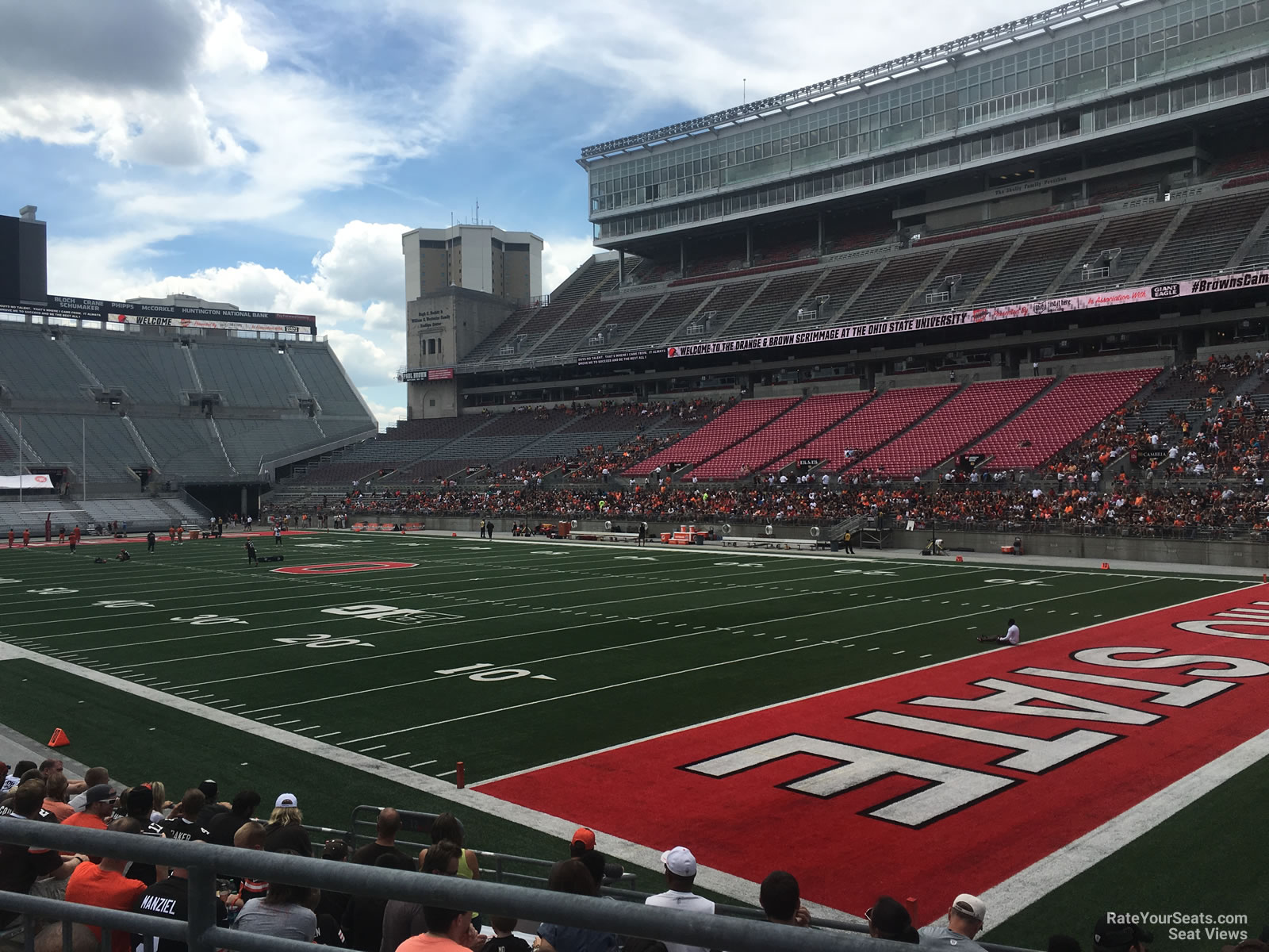 section 10aa, row 10 seat view  for football - ohio stadium