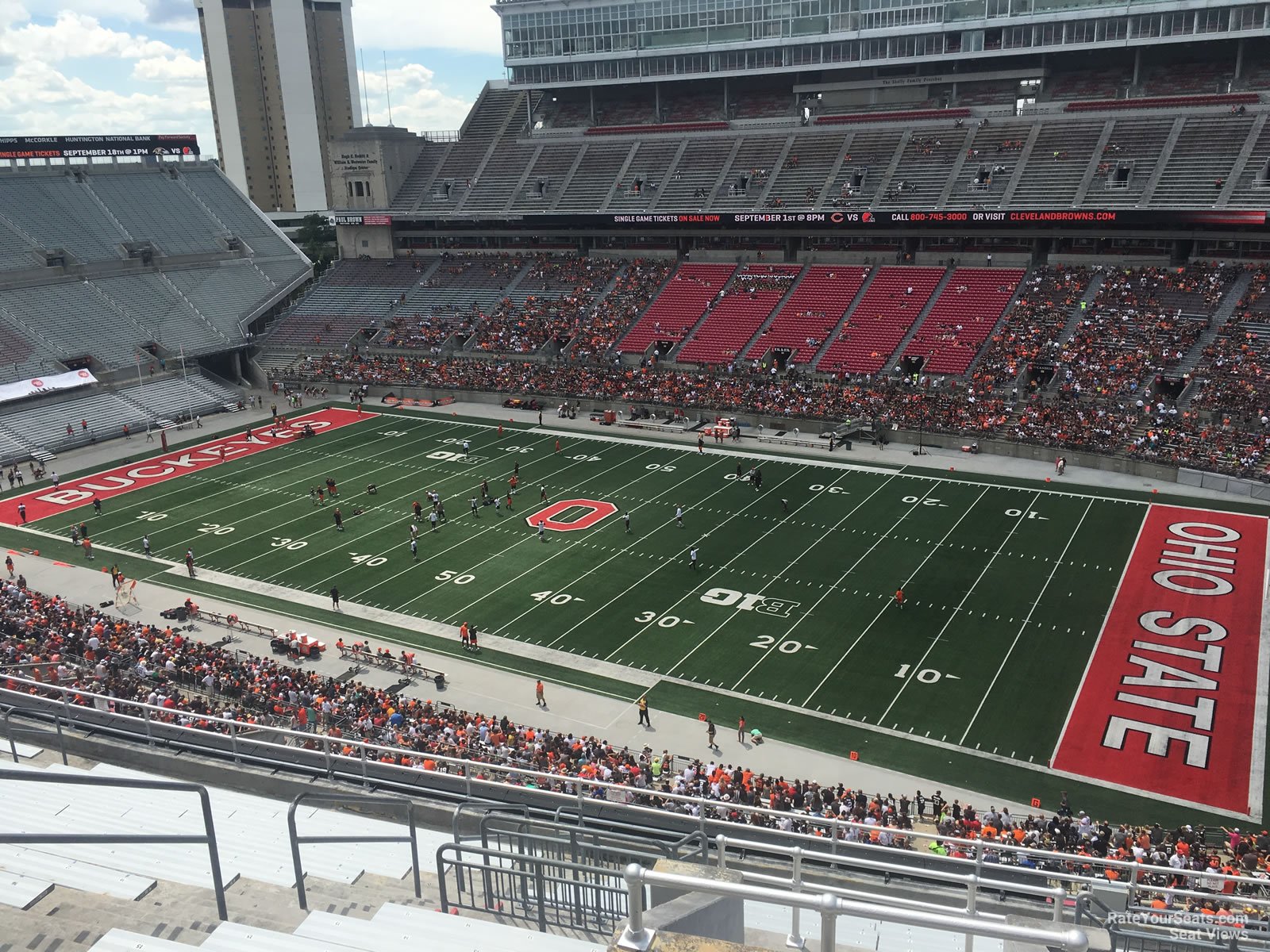 section 16c, row 16 seat view  for football - ohio stadium
