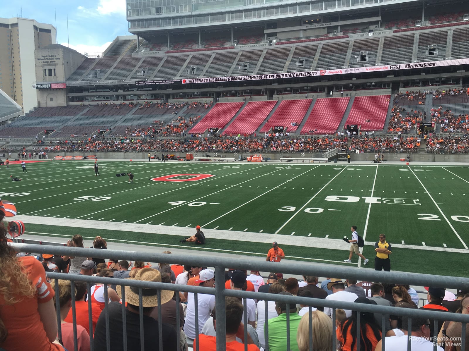 section 18aa, row 10 seat view  for football - ohio stadium
