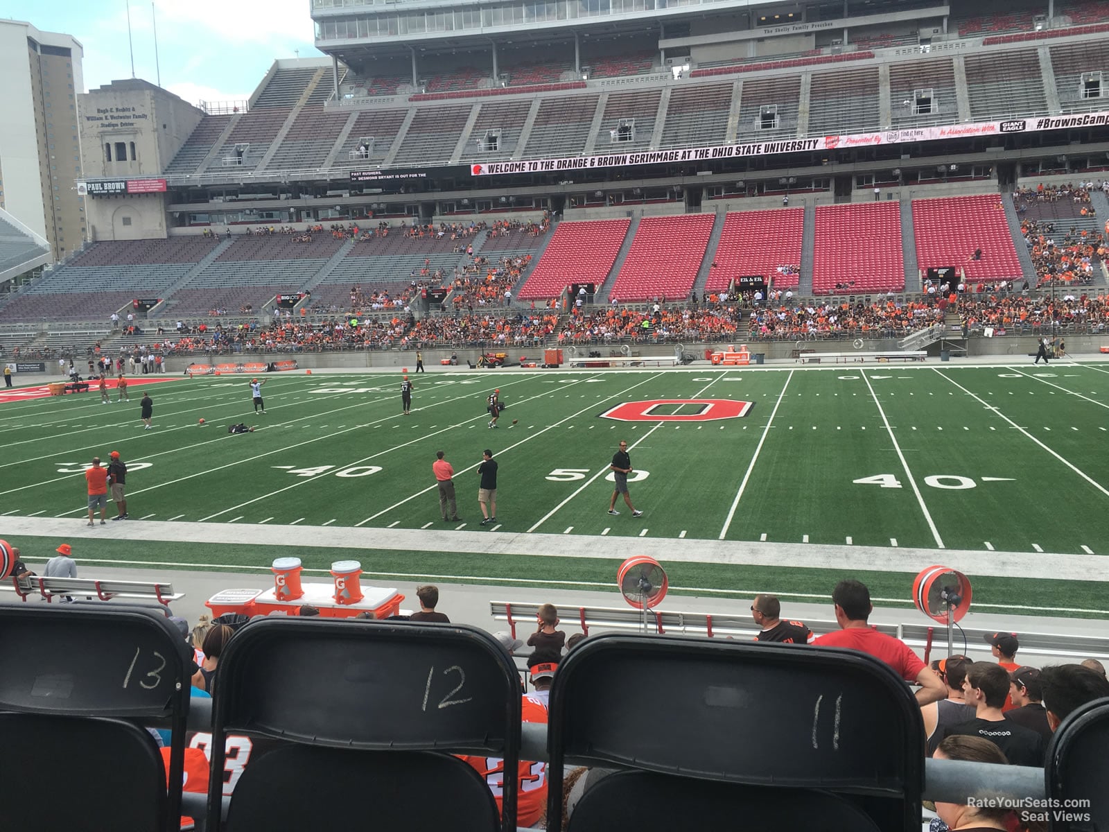 section 20aa, row 10 seat view  for football - ohio stadium