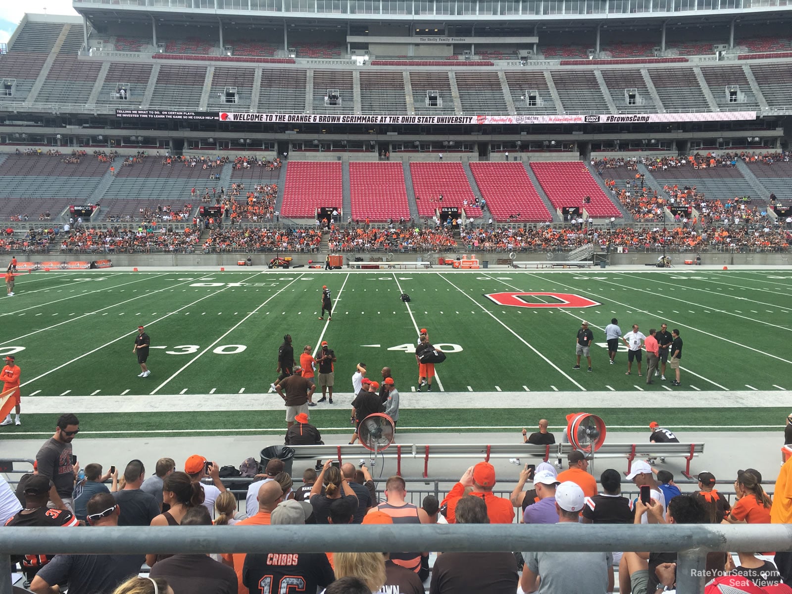section 22aa, row 10 seat view  for football - ohio stadium