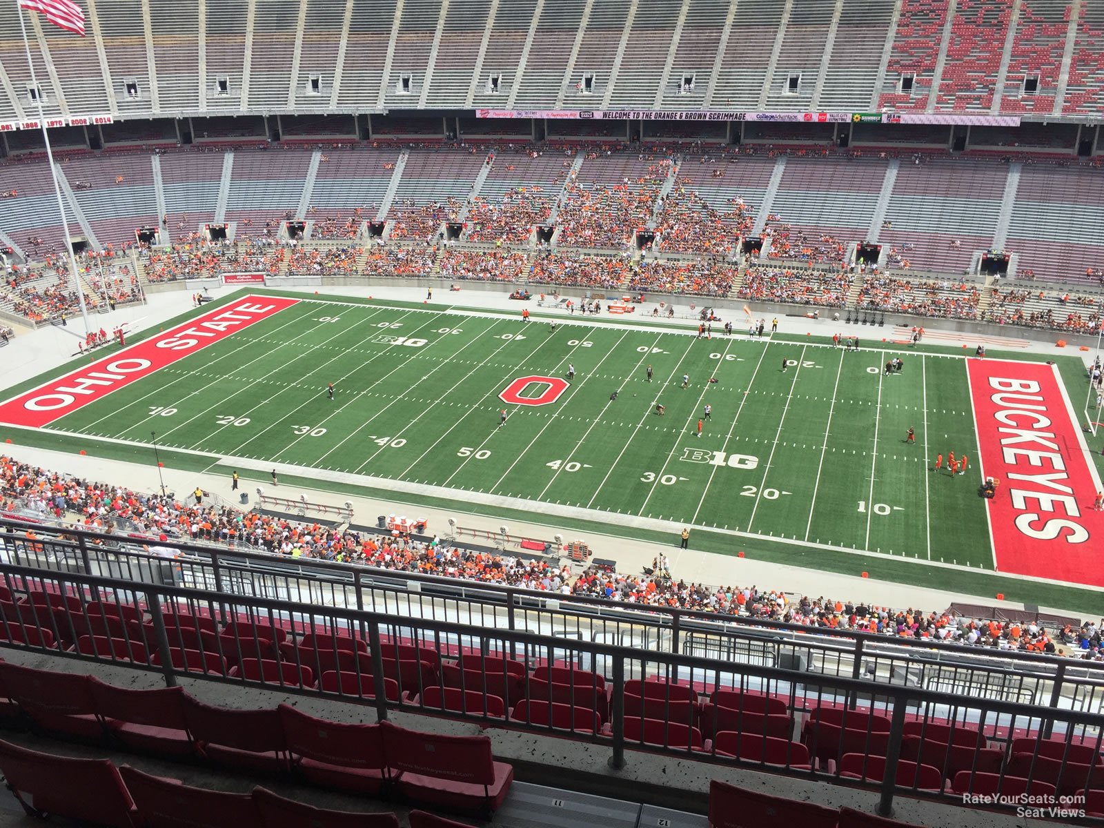 section 23d seat view  for football - ohio stadium