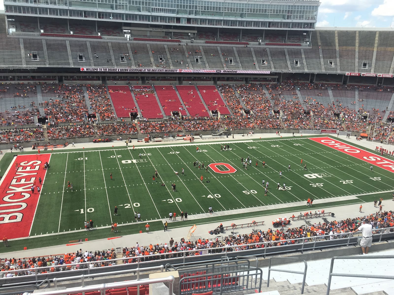 section 26c, row 16 seat view  for football - ohio stadium