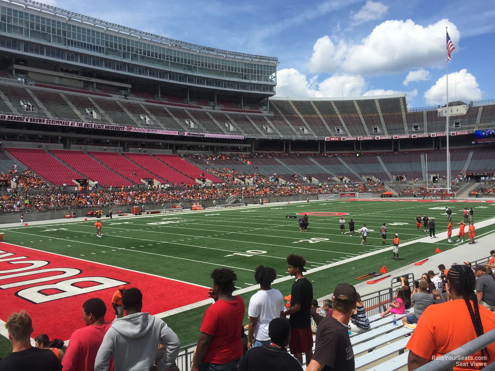 section 28aa seat view  for football - ohio stadium