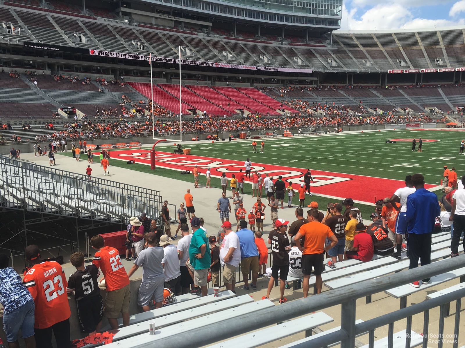 section 30aa, row 10 seat view  for football - ohio stadium