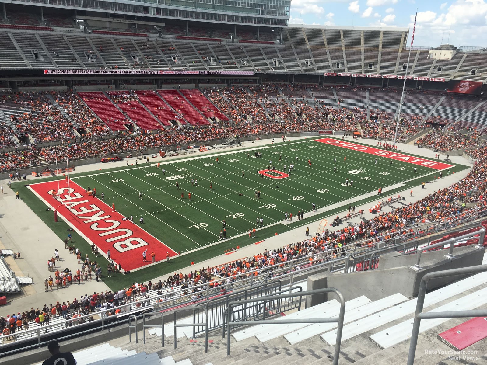 section 30c, row 16 seat view  for football - ohio stadium