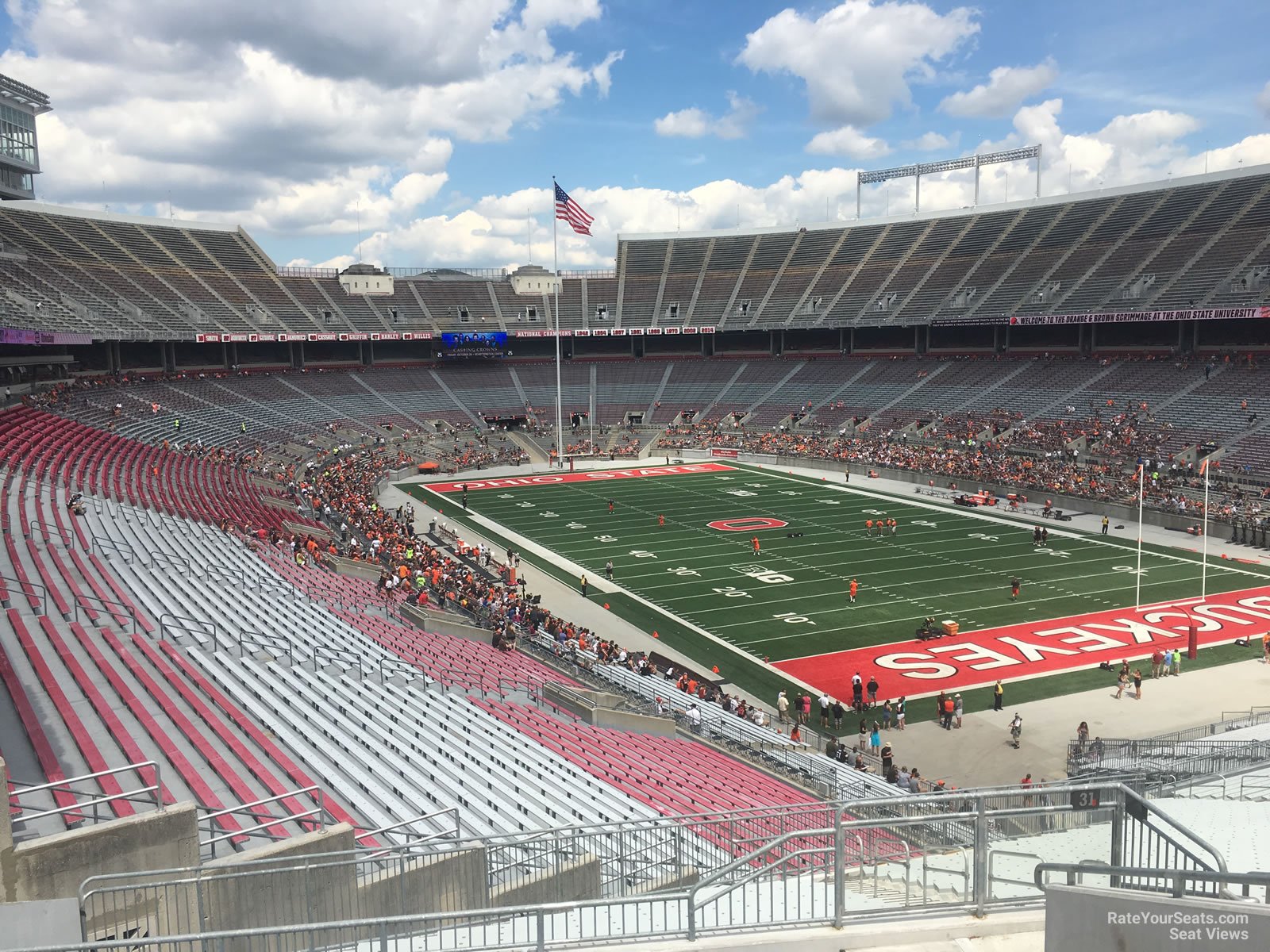 section 31b, row 5 seat view  for football - ohio stadium