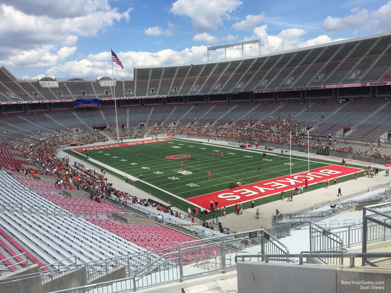 section 31b, row 6 seat view  for football - ohio stadium