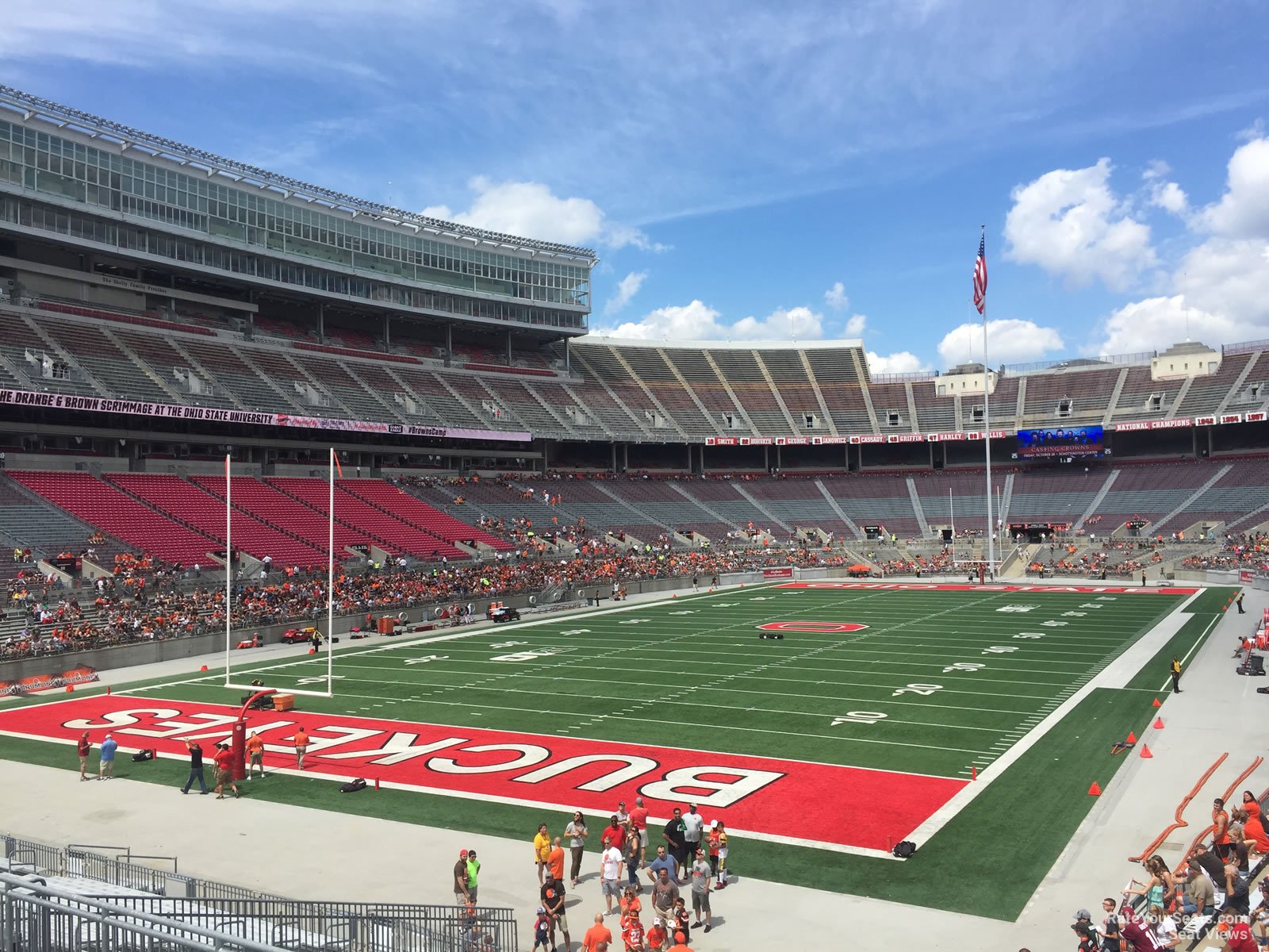 section 34a, row 5 seat view  for football - ohio stadium