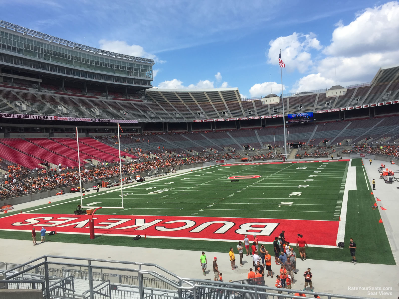 section 36a, row 5 seat view  for football - ohio stadium