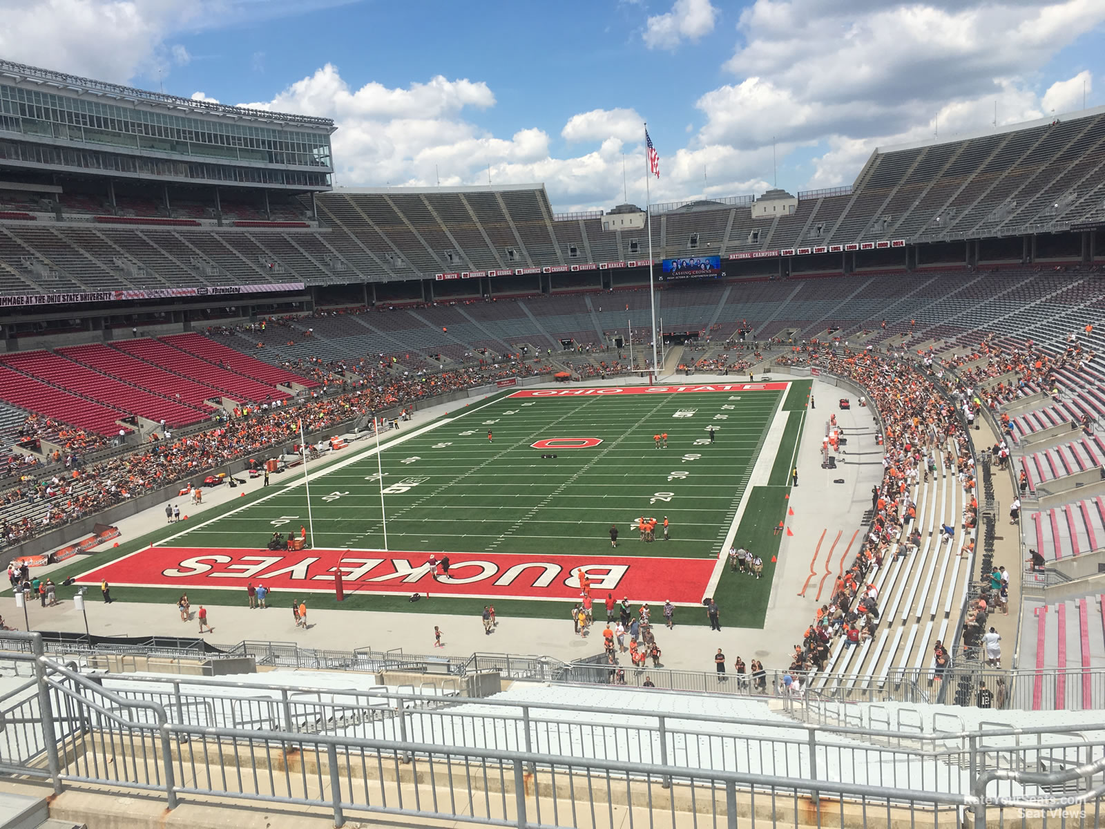 section 36b, row 5 seat view  for football - ohio stadium