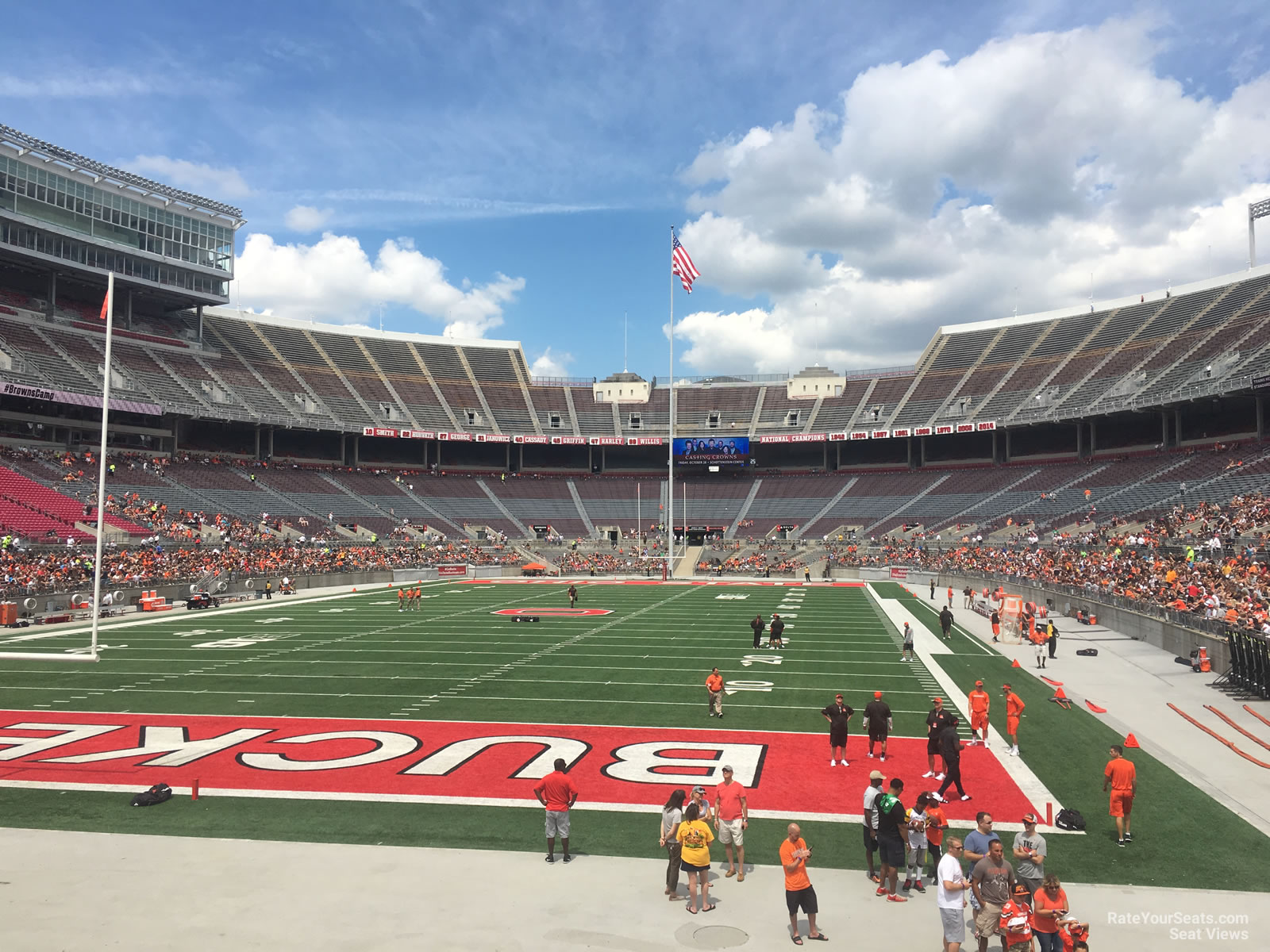 section 38aa, row 10 seat view  for football - ohio stadium