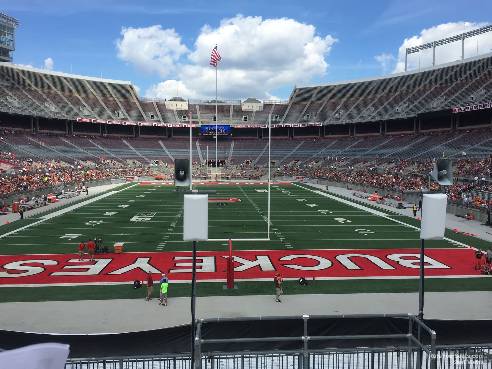 section 39a, row 5 seat view  for football - ohio stadium