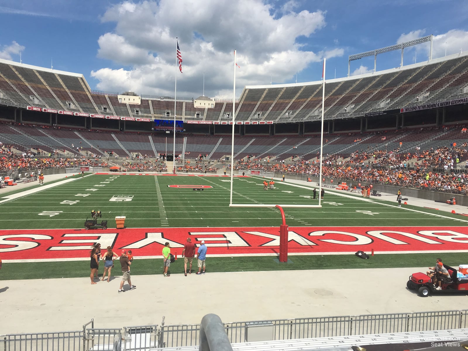 section 39aa, row 15 seat view  for football - ohio stadium