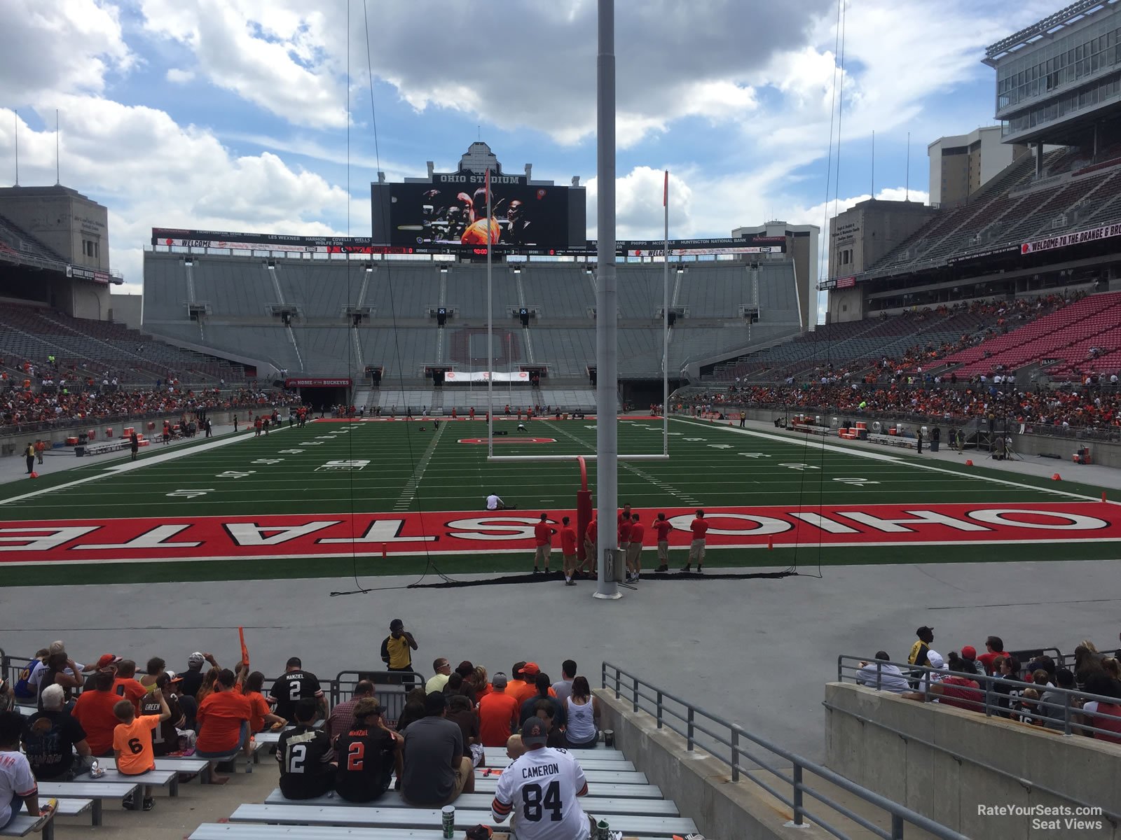 section 4aa seat view  for football - ohio stadium