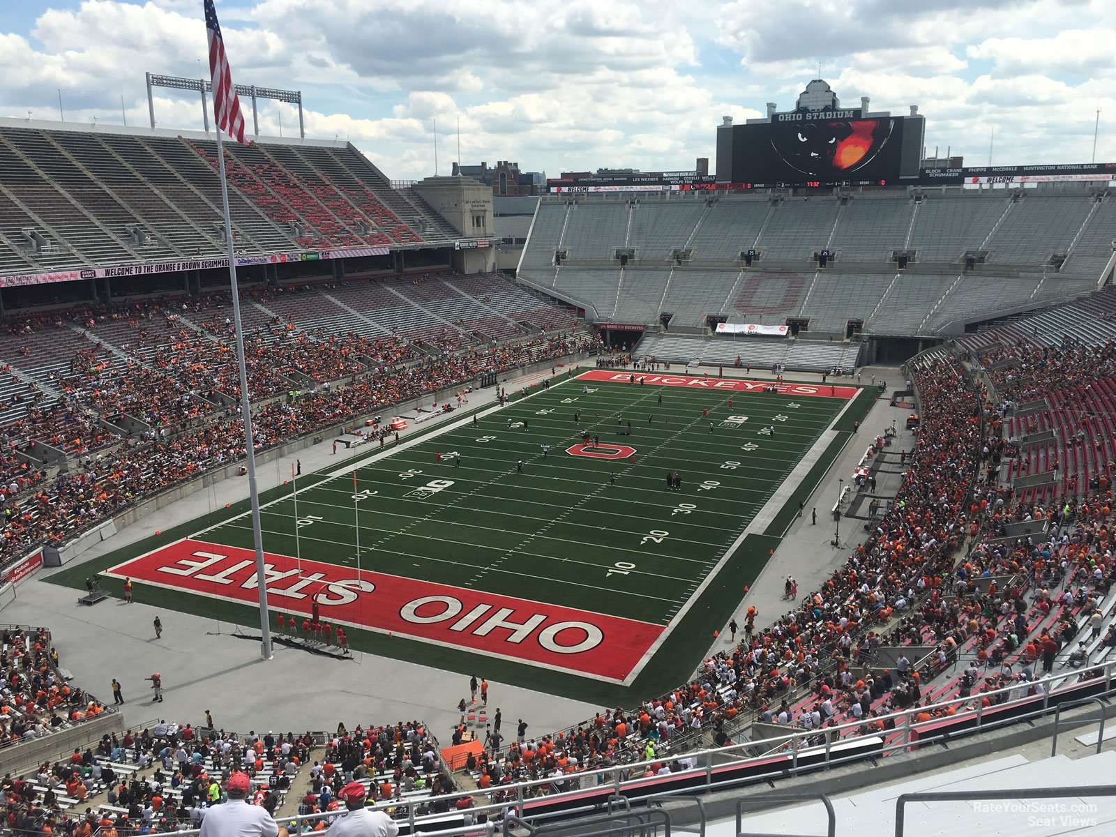 section 5c, row 16 seat view  for football - ohio stadium