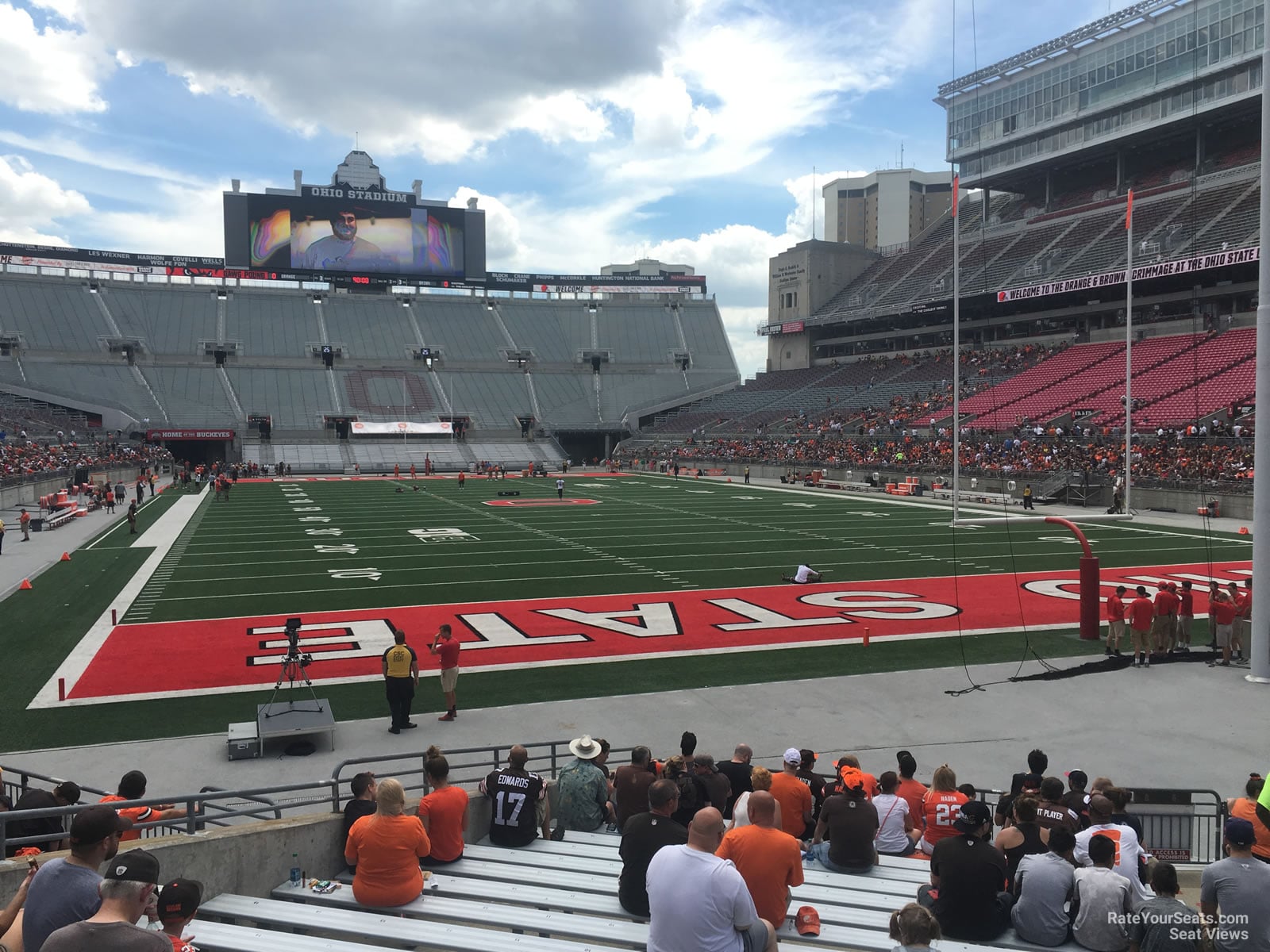 section 6aa, row 10 seat view  for football - ohio stadium