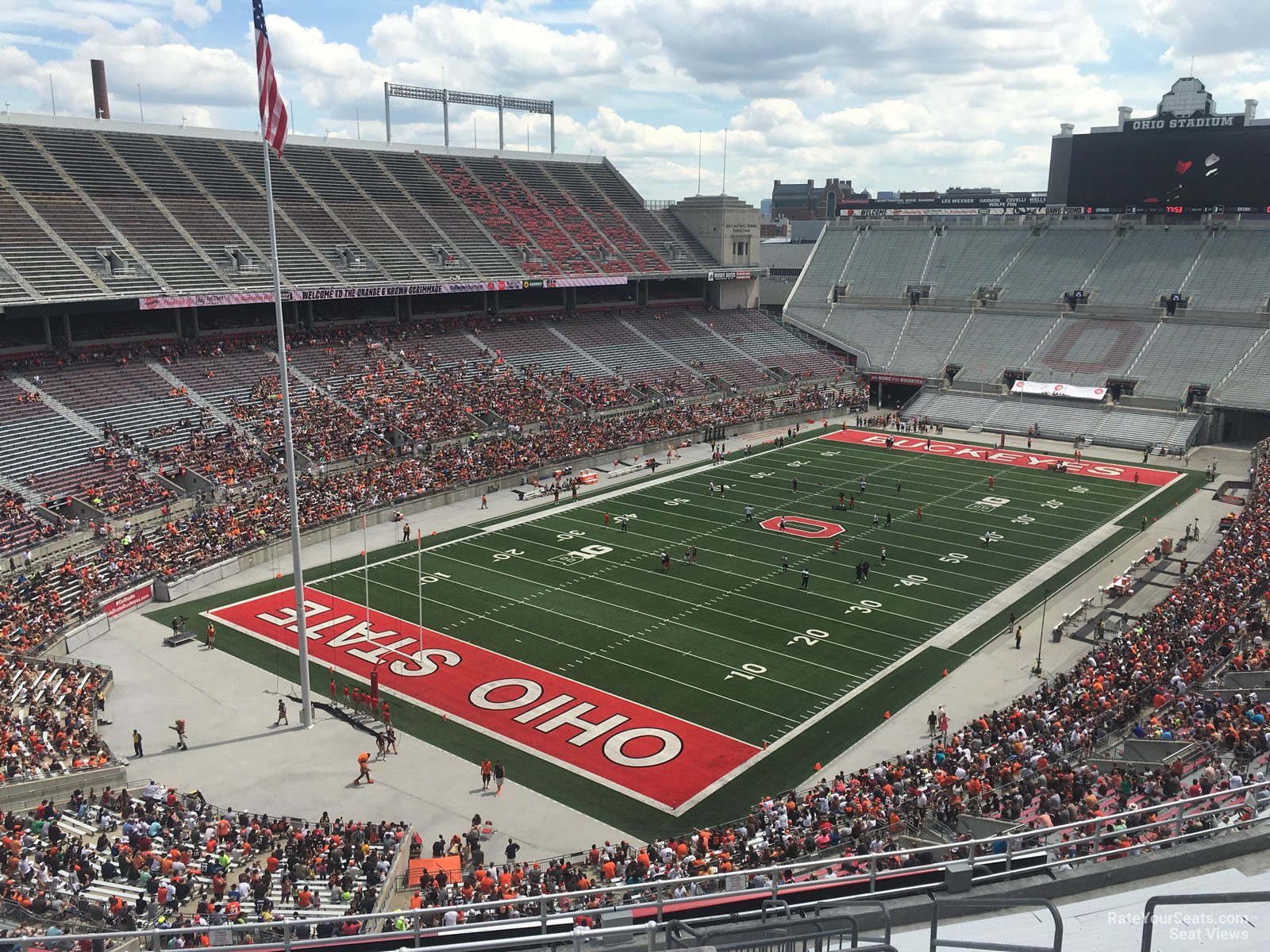 section 7c, row 16 seat view  for football - ohio stadium