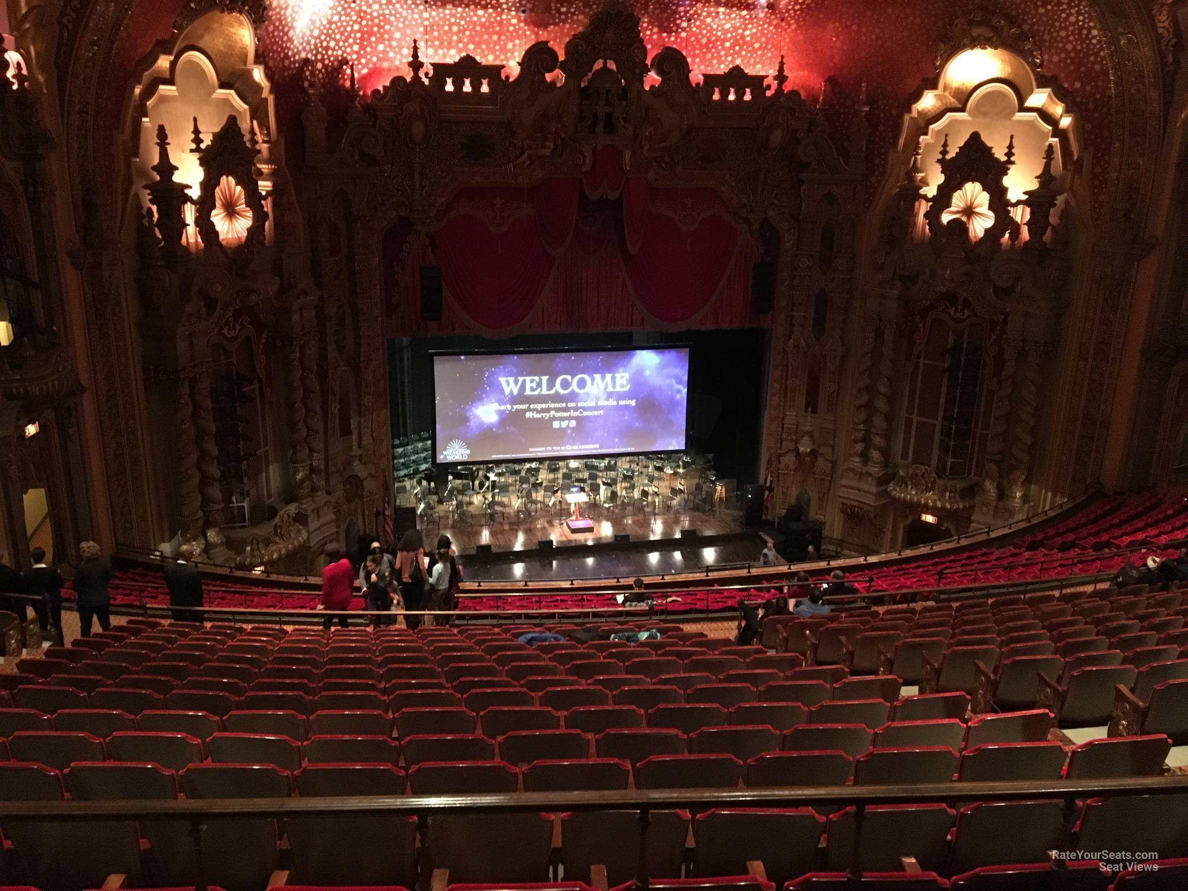 balcony d, row p seat view  - ohio theatre