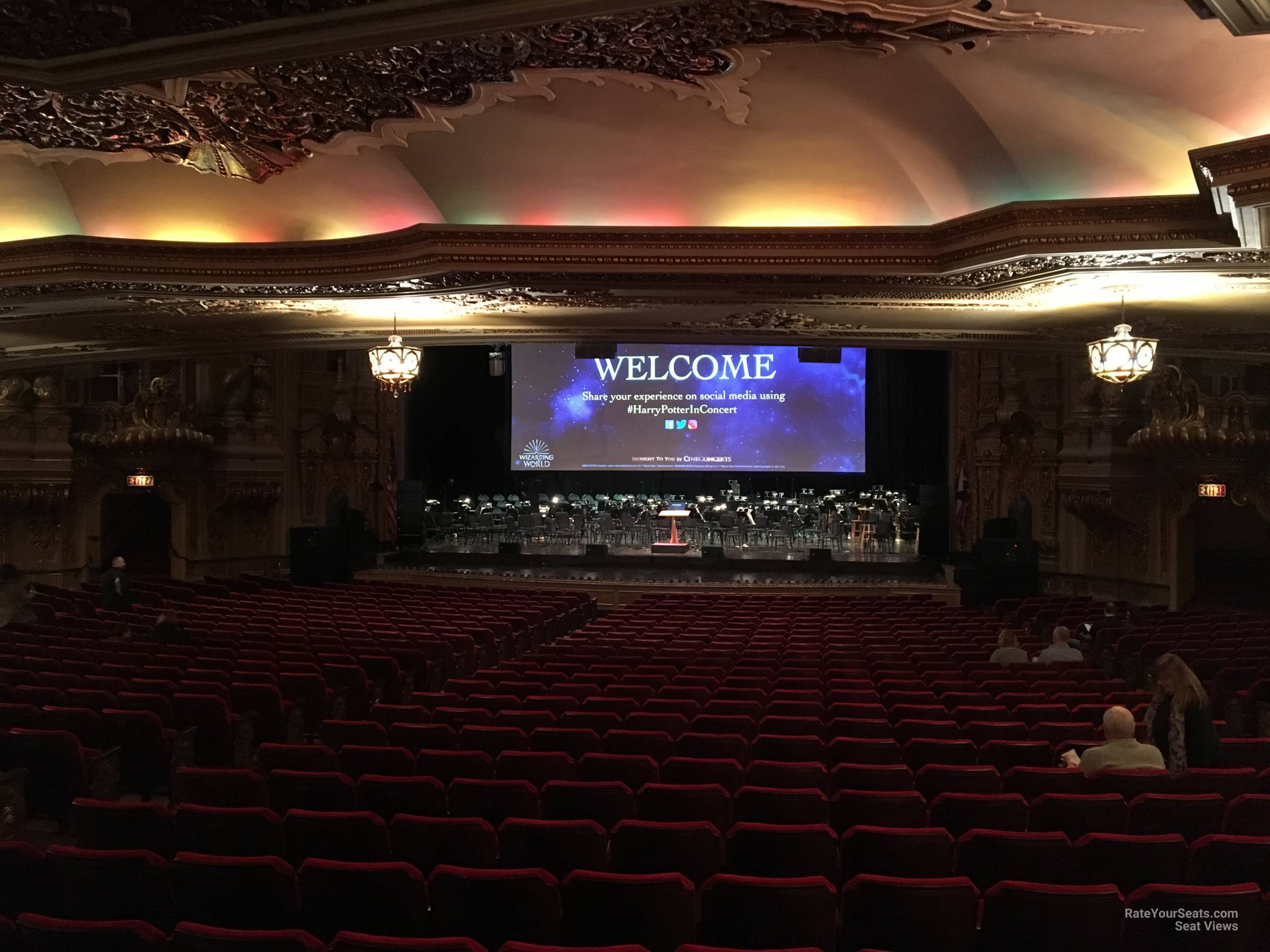 floor 2, row bb seat view  - ohio theatre