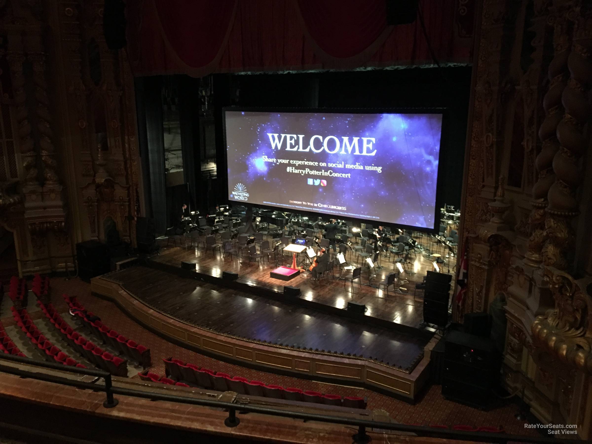 loge a, row d seat view  - ohio theatre