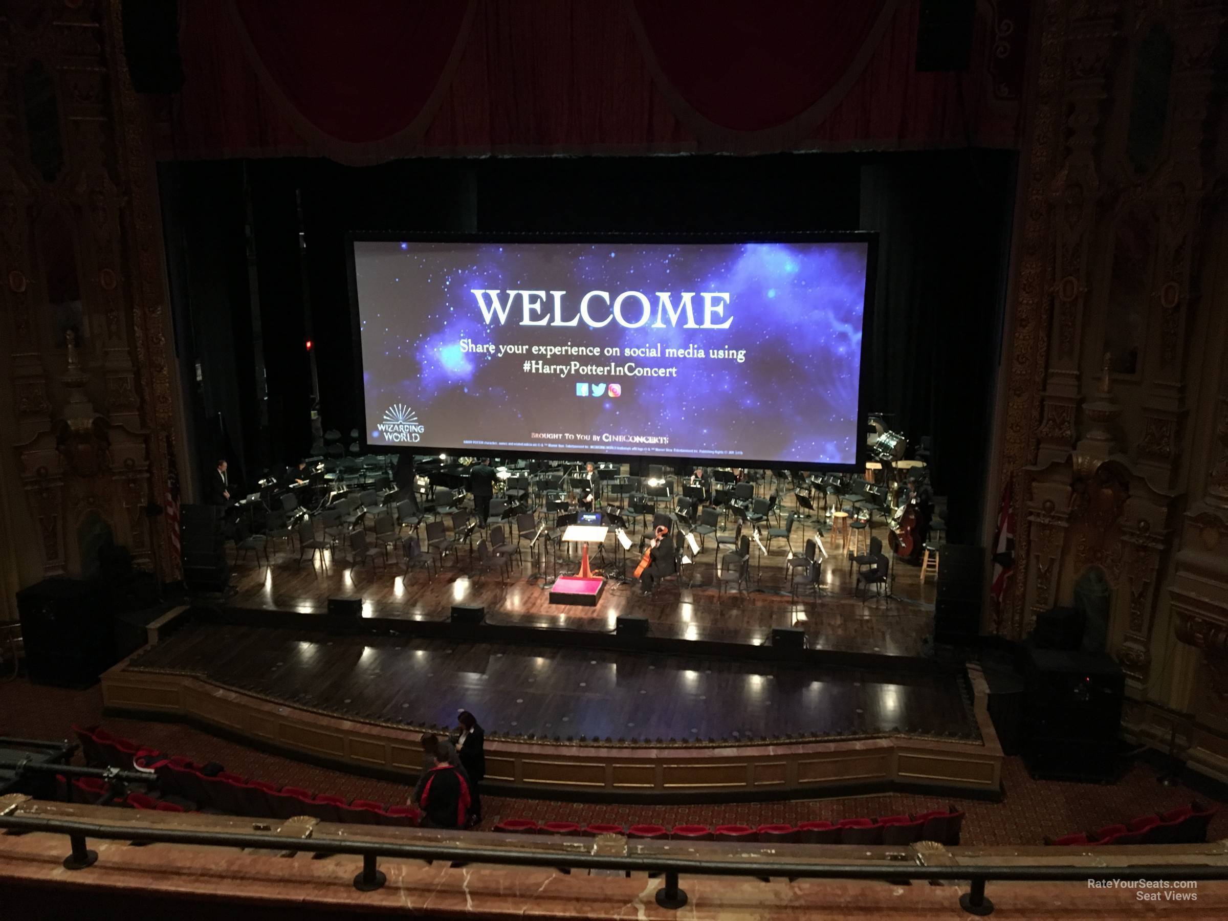 loge b, row d seat view  - ohio theatre