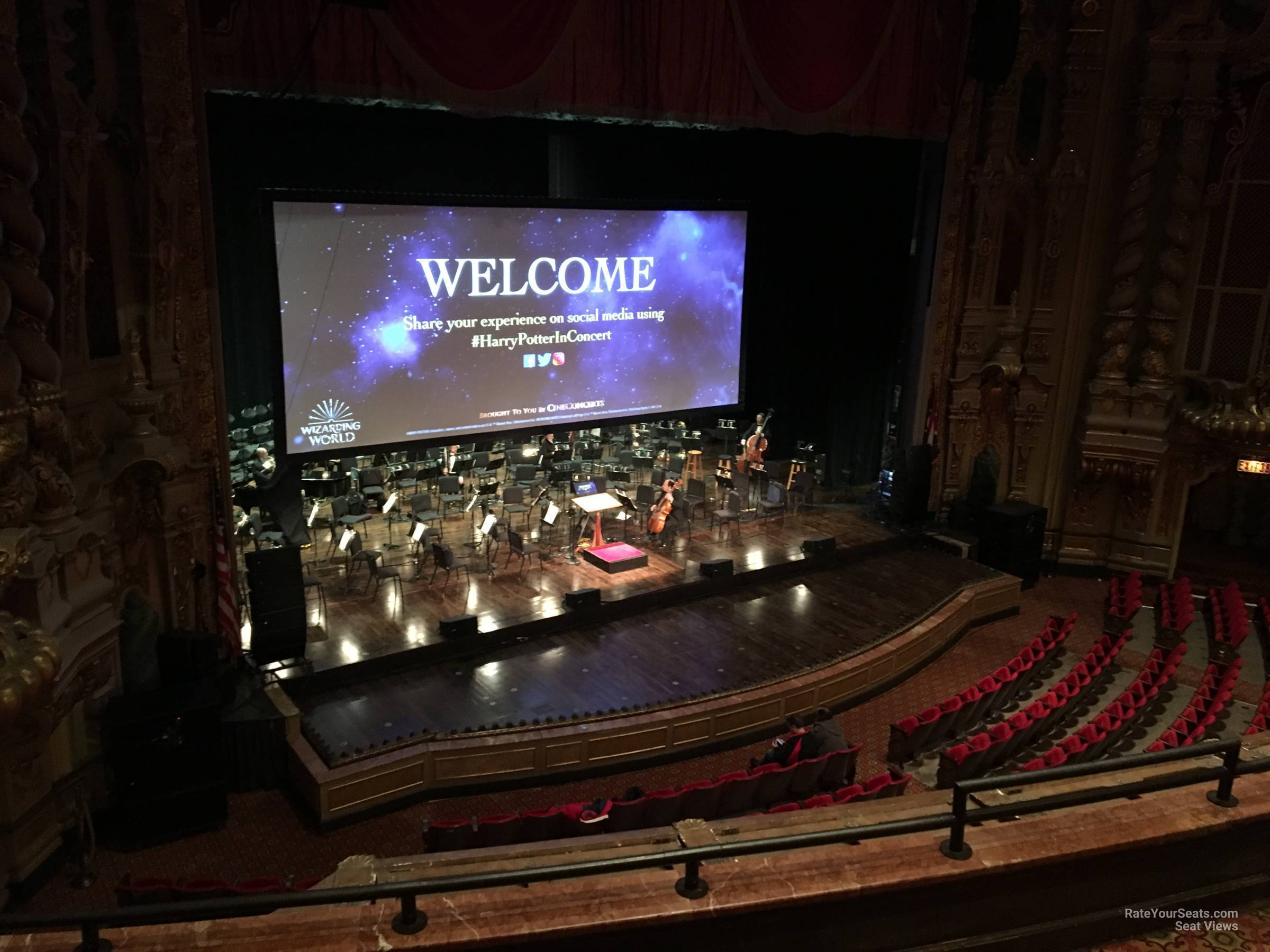 loge d, row d seat view  - ohio theatre