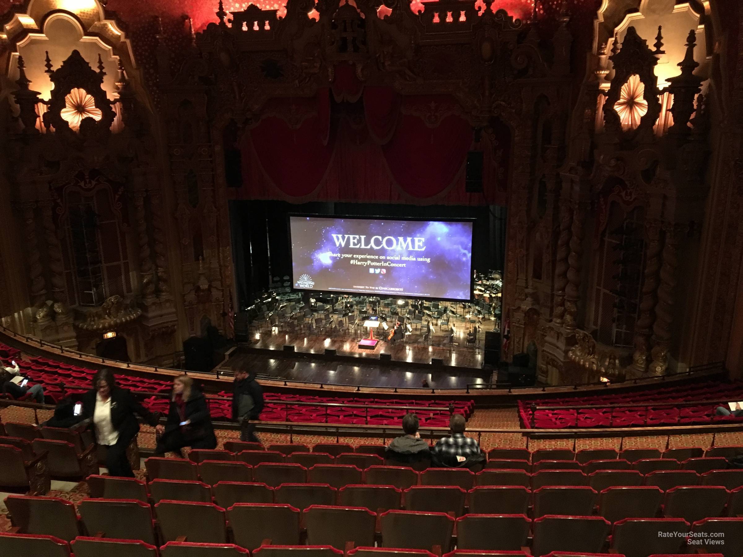 mezzanine b, row k seat view  - ohio theatre