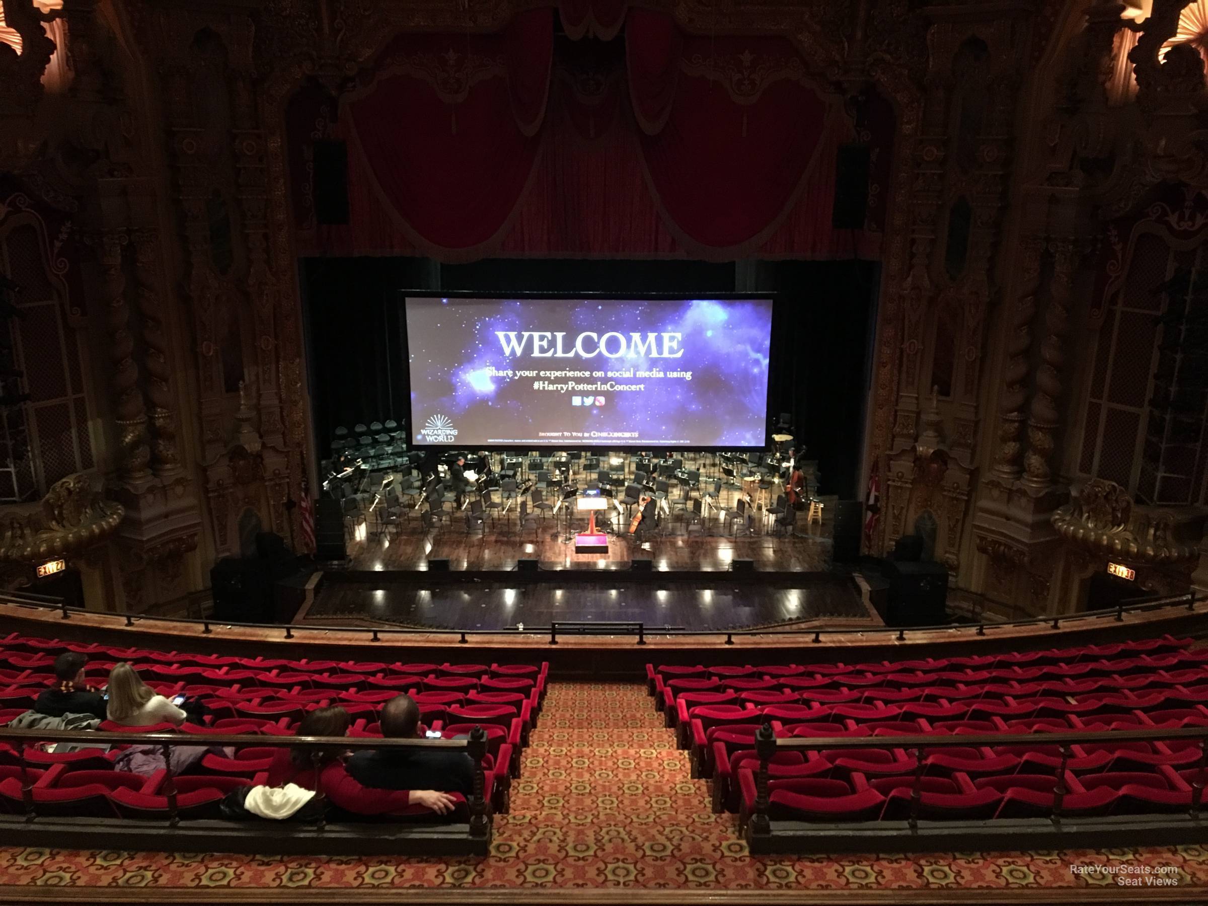 mezzanine c, row d seat view  - ohio theatre