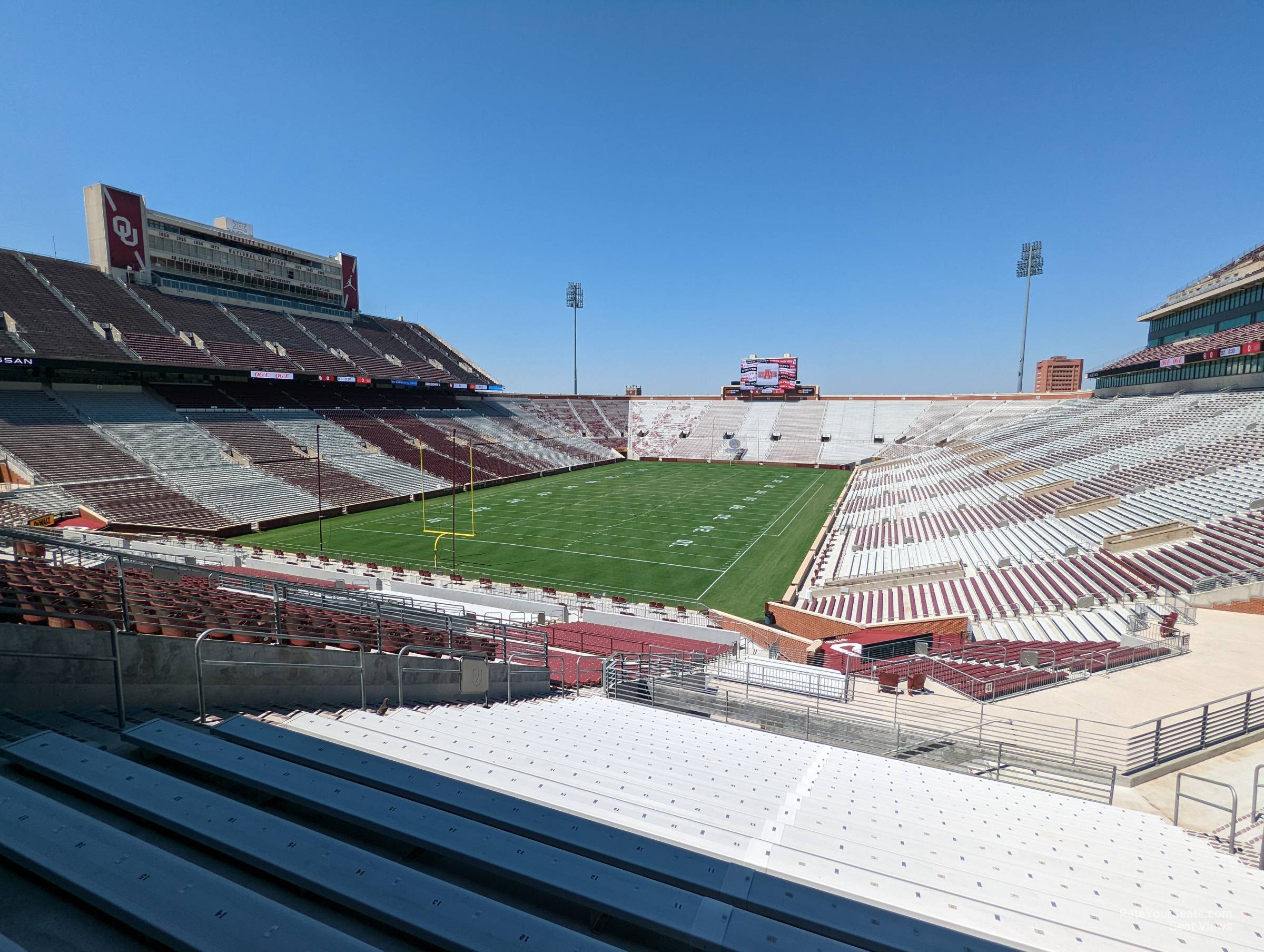 section 41, row 60 seat view  - oklahoma memorial stadium