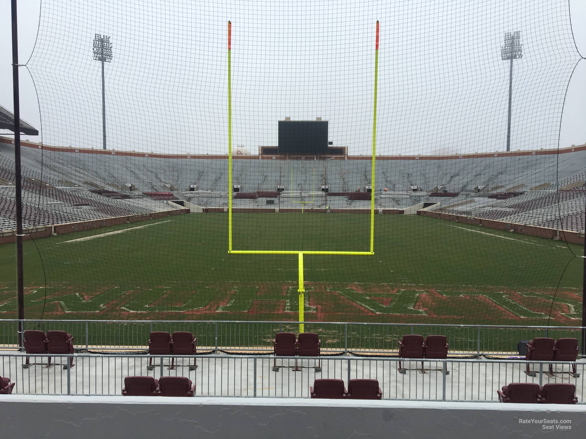 section 44, row 21 seat view  for football - oklahoma memorial stadium