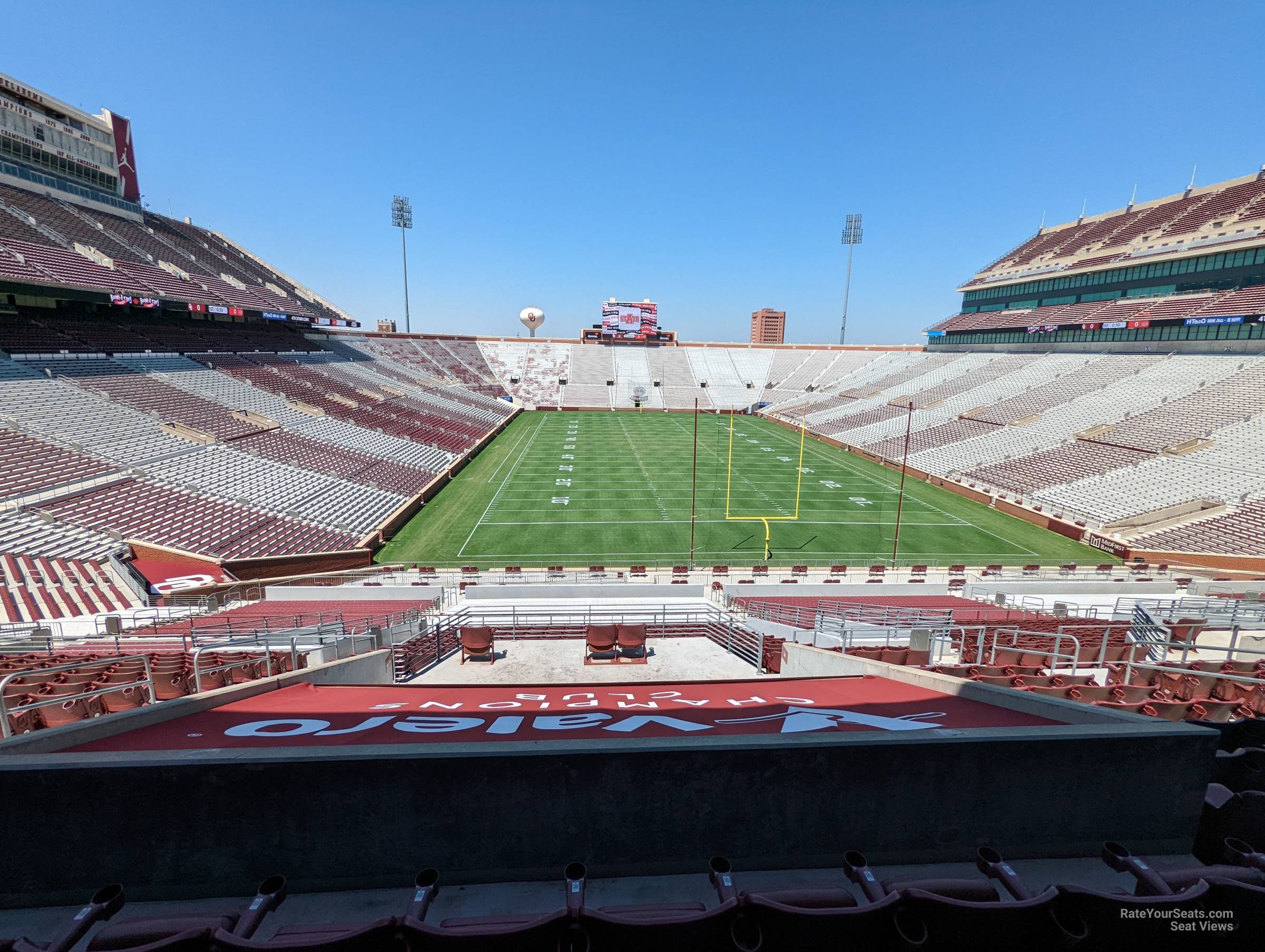 section 45, row y seat view  - oklahoma memorial stadium