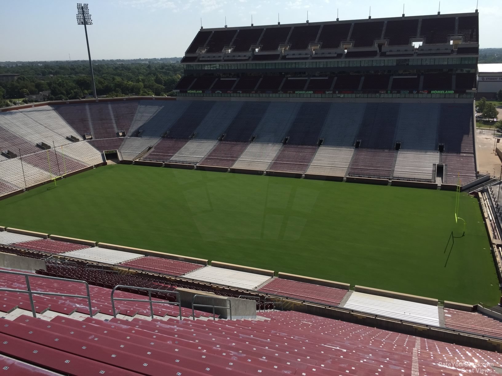 section 102, row 35 seat view  - oklahoma memorial stadium