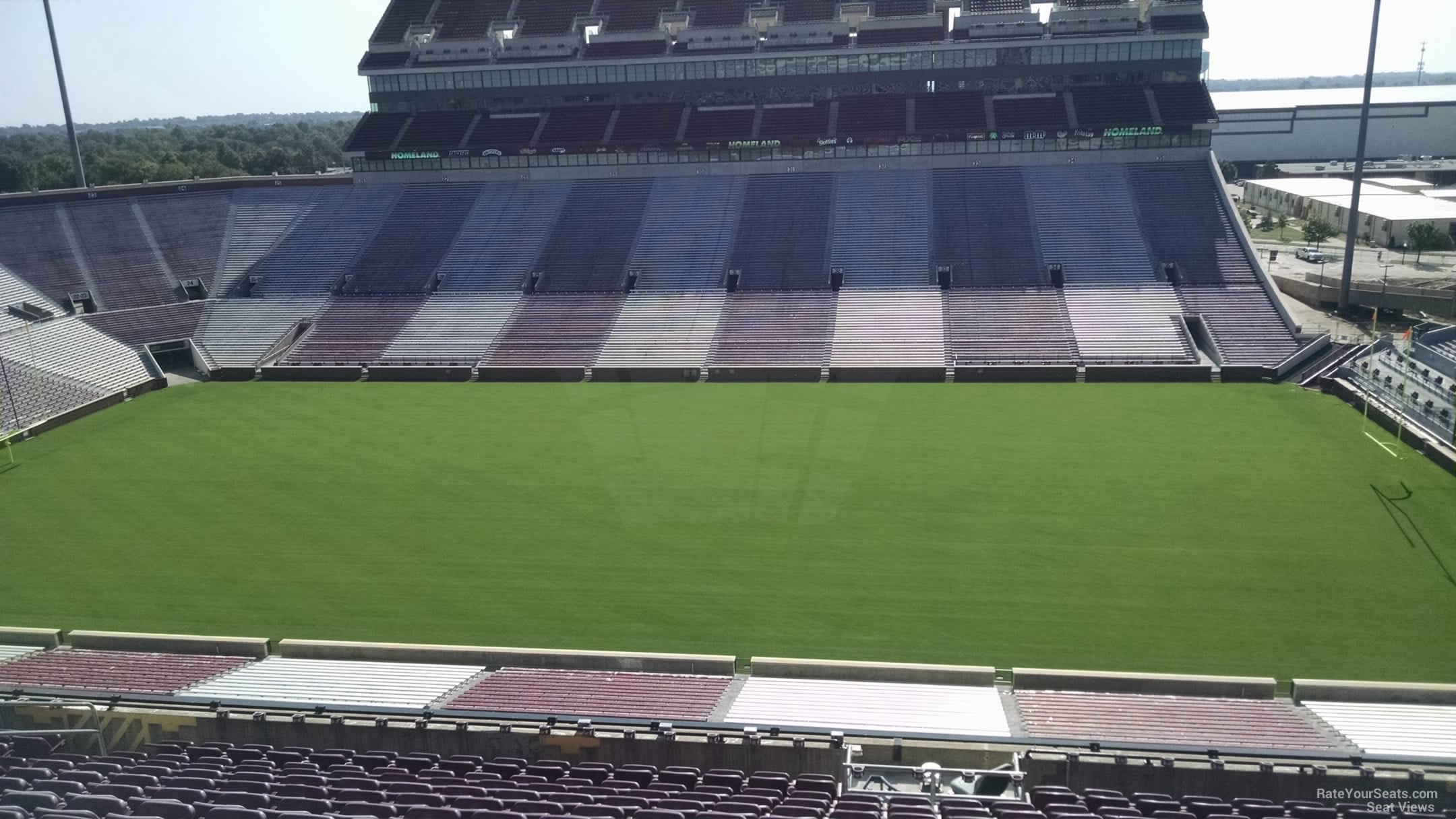 section 104, row 15 seat view  - oklahoma memorial stadium