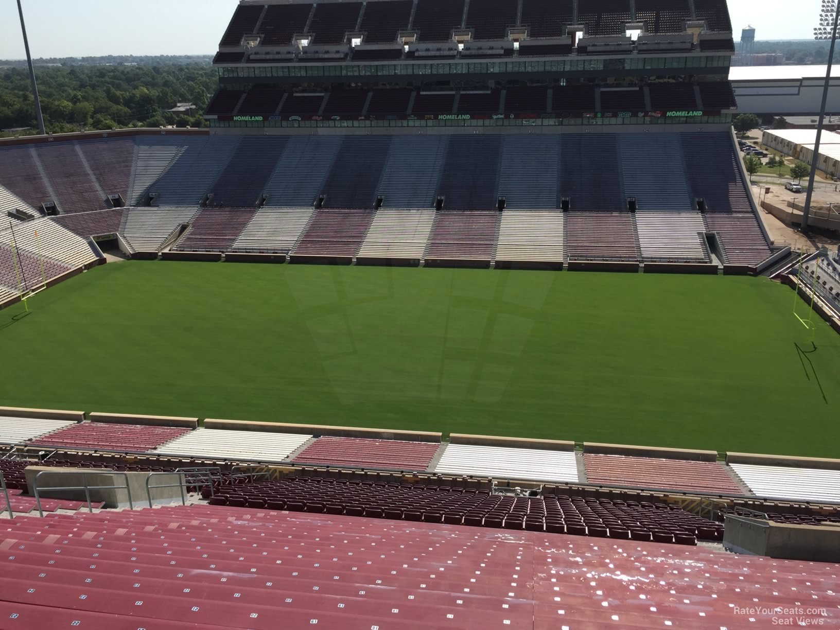 section 104, row 35 seat view  - oklahoma memorial stadium