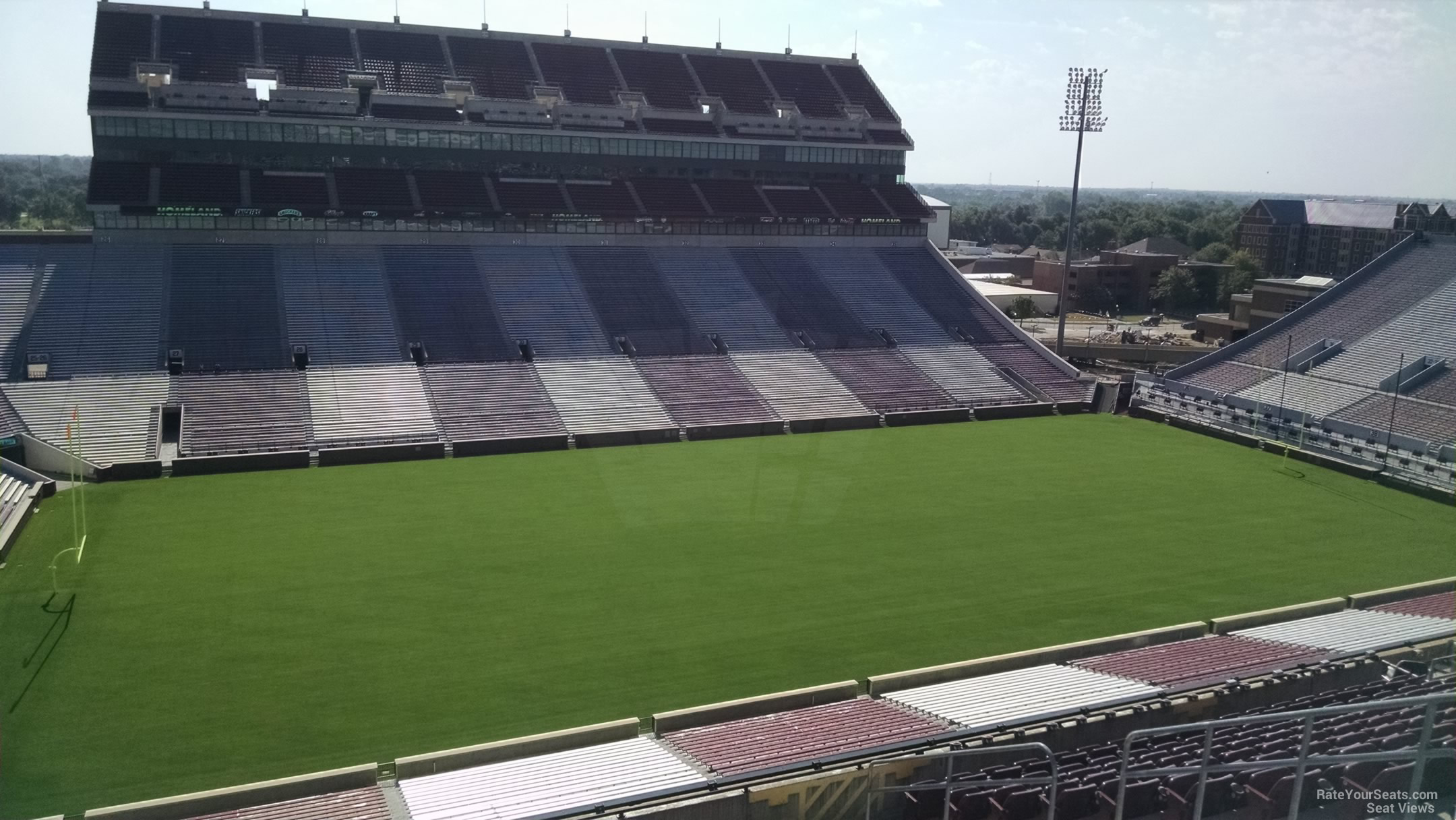 section 108, row 15 seat view  - oklahoma memorial stadium