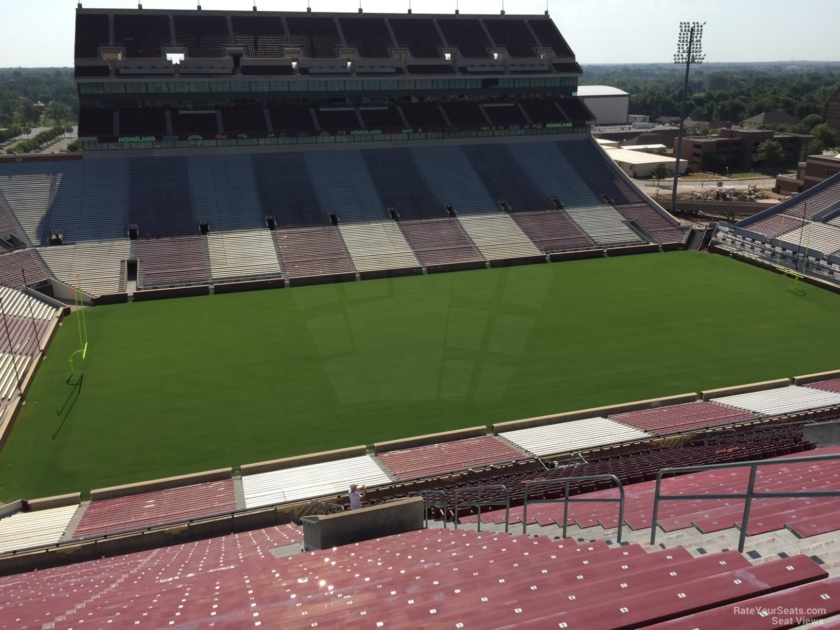 section 109, row 35 seat view  - oklahoma memorial stadium